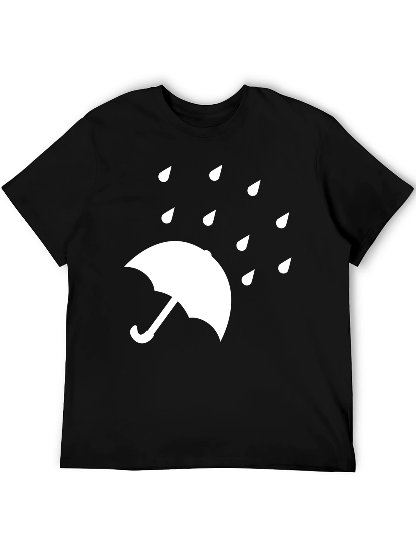 Rainy Day Umbrella T-Shirt - Classic Black Tee