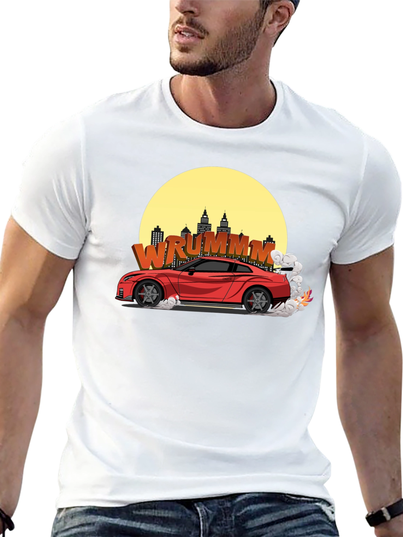 WRUMMM Car Graphic T-Shirt