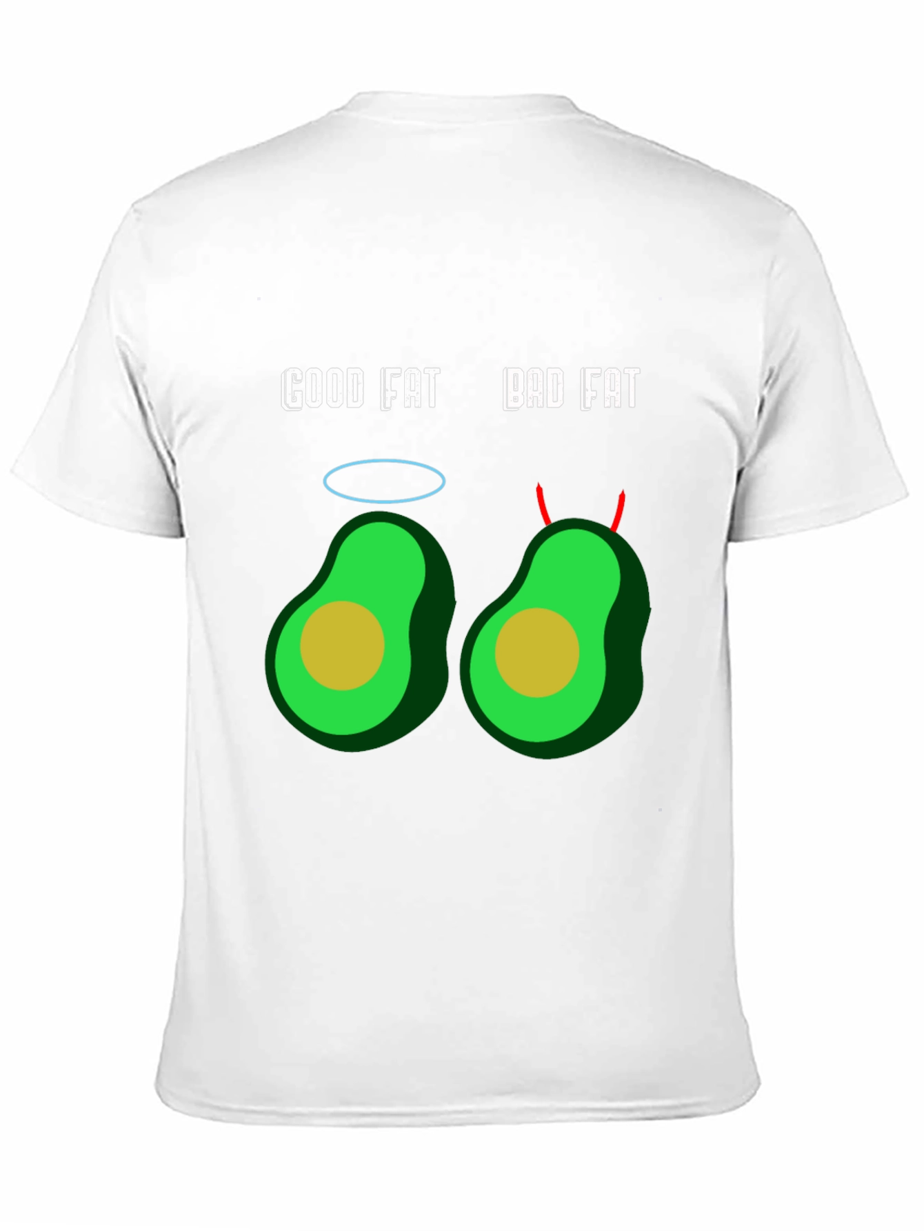 Good Fat Bad Fat Avocado Graphic T-Shirt