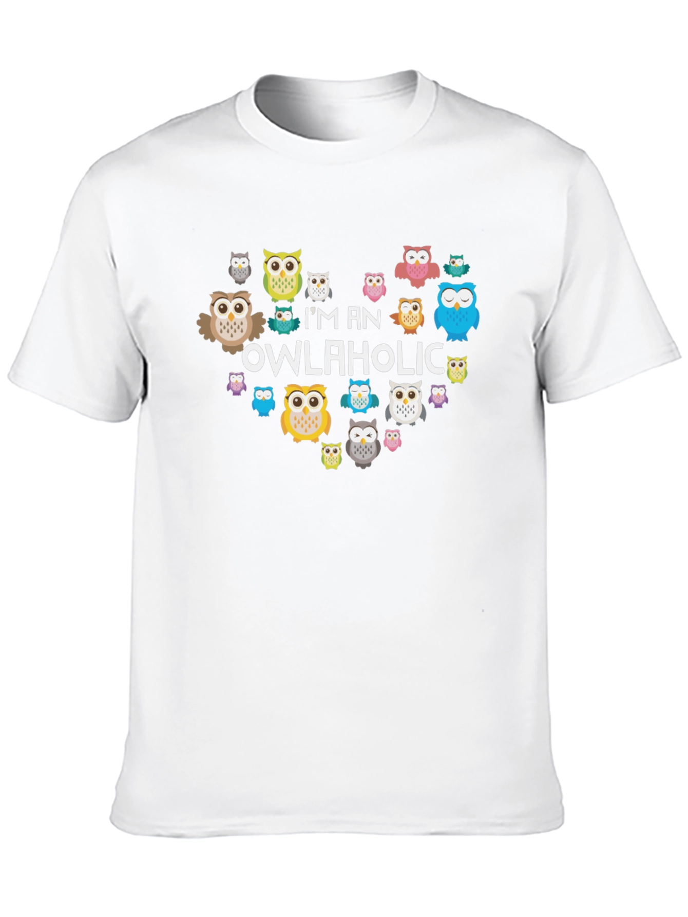 Owl Lover T-Shirt - Im an Owlaholic Graphic Tee
