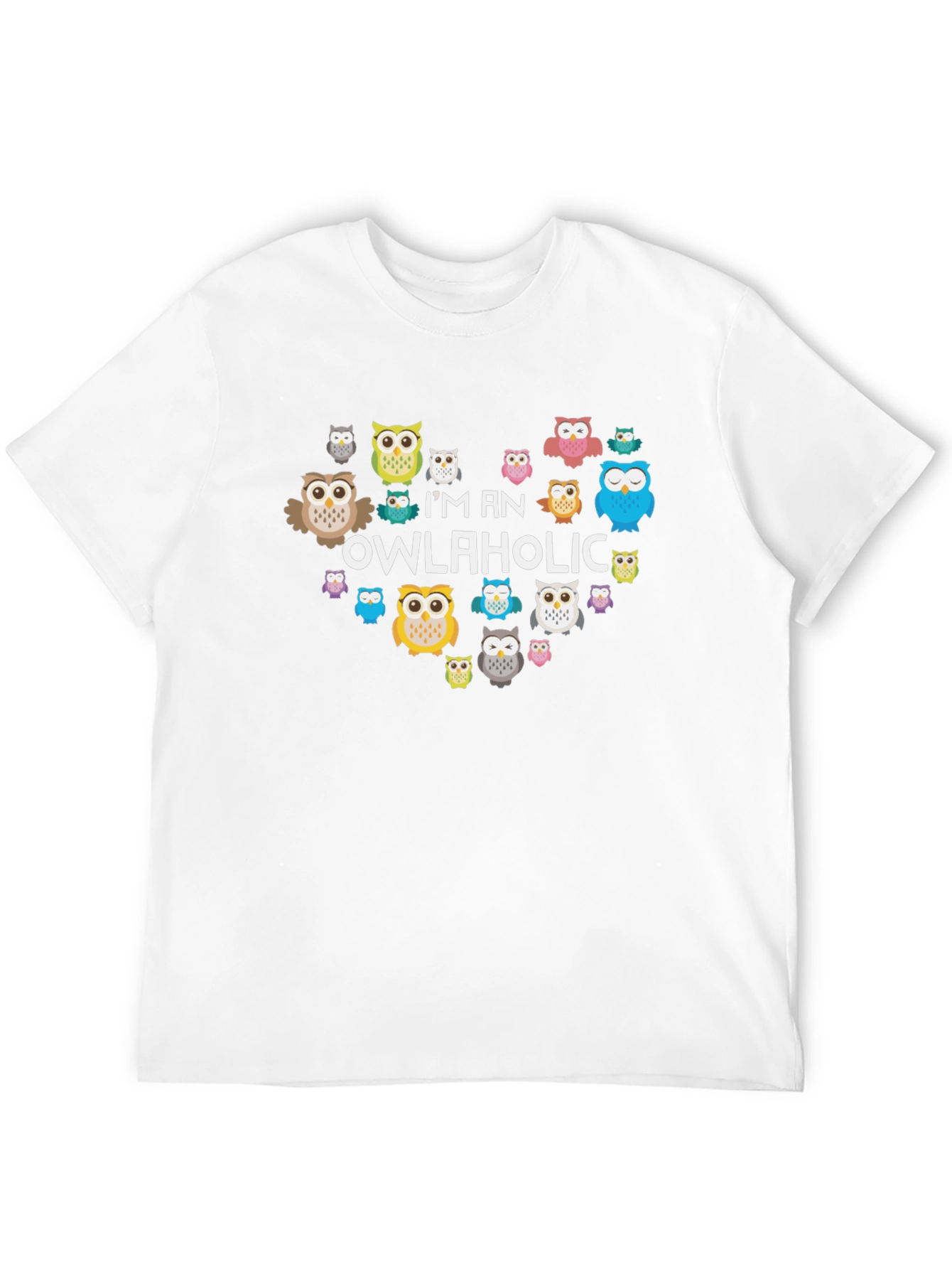 Owl Lover T-Shirt - Im an Owlaholic Graphic Tee