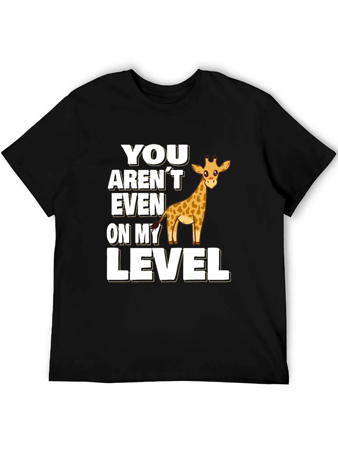 Giraffe Level T-Shirt Funny Animal Tee