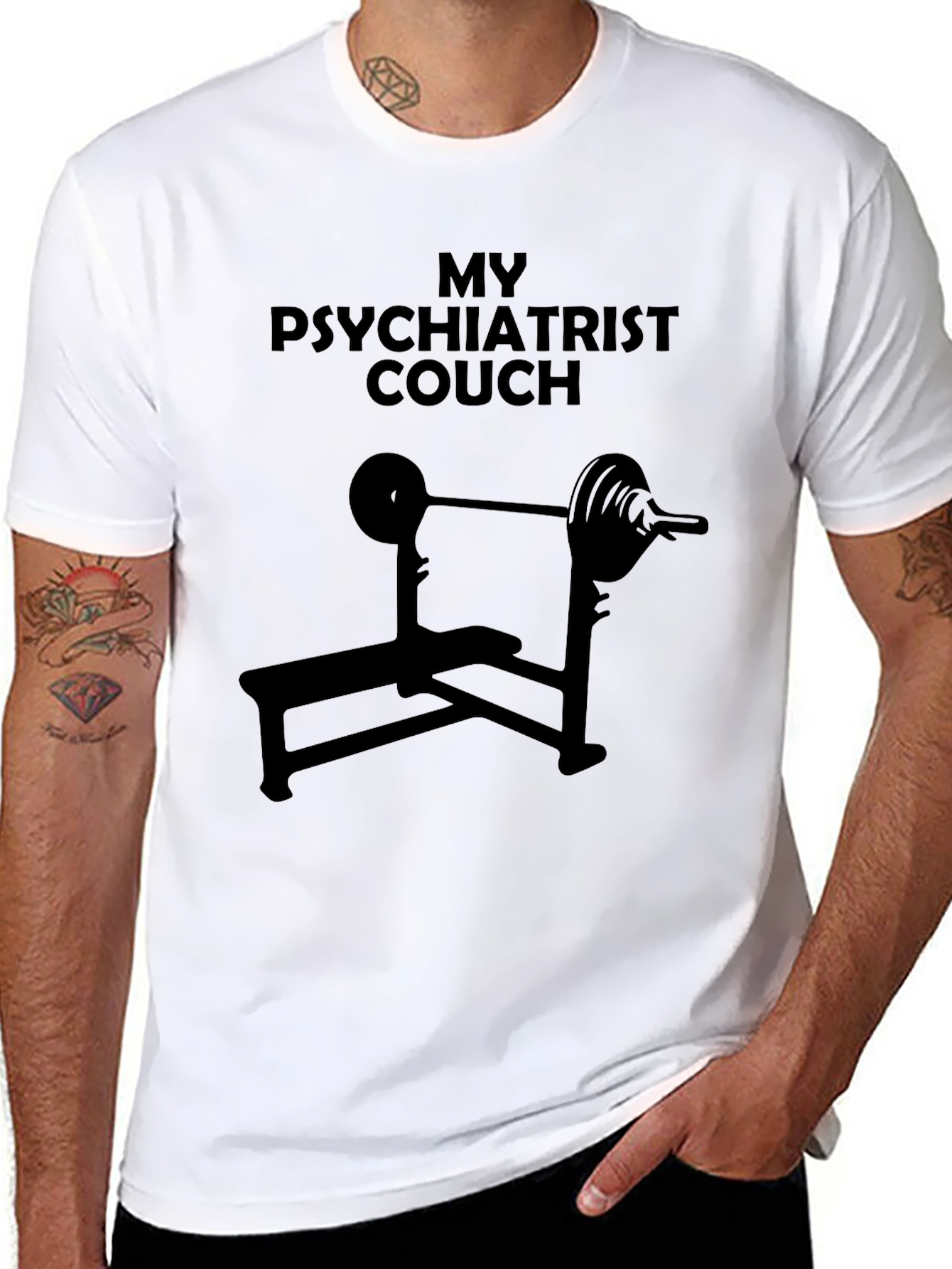 My Psychiatrist Couch Black T-Shirt