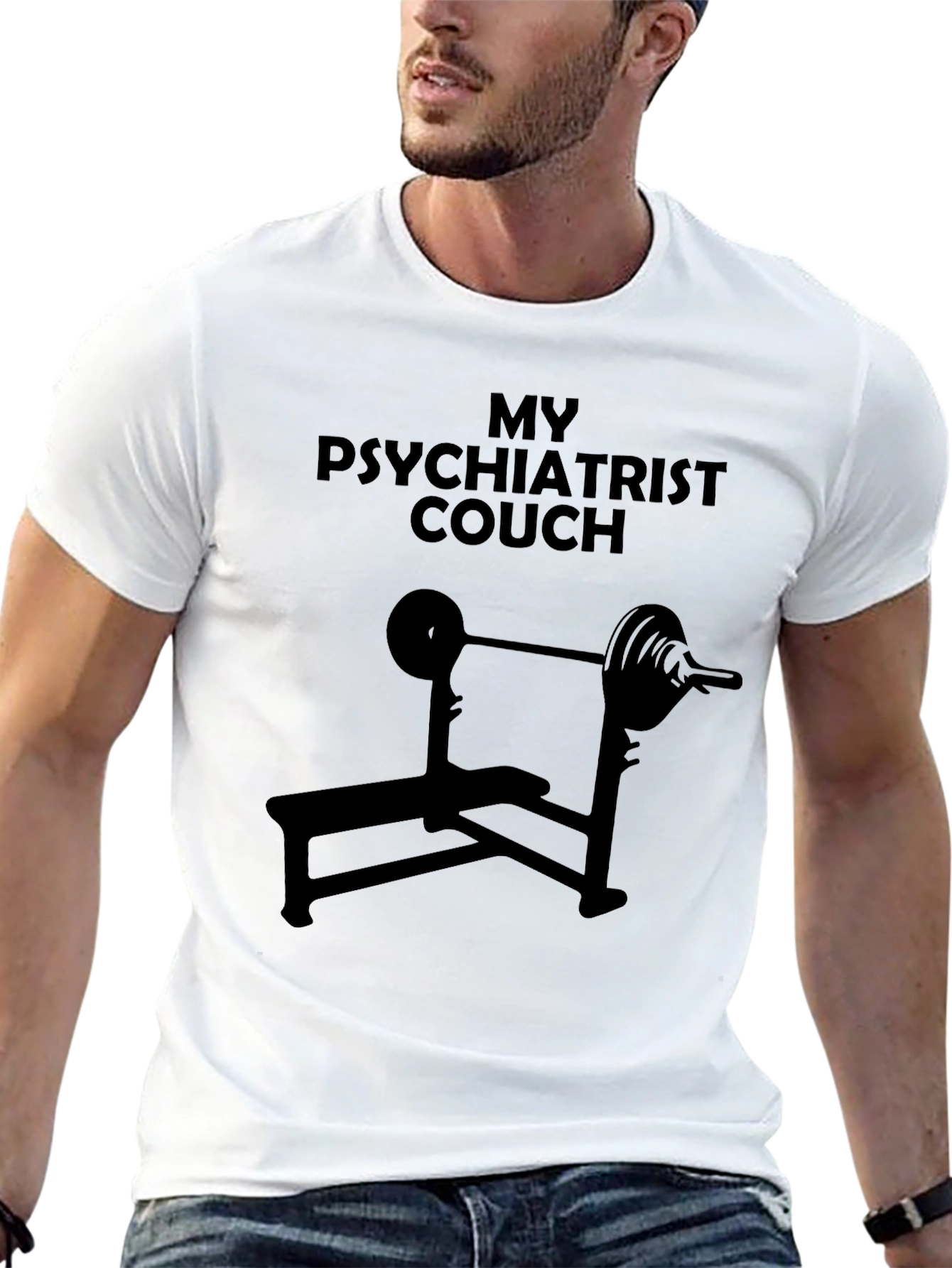 My Psychiatrist Couch Black T-Shirt
