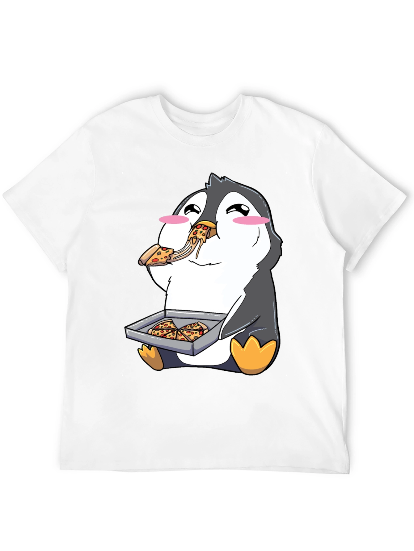 Pizza Penguin Graphic Tee - Cute & Fun Design