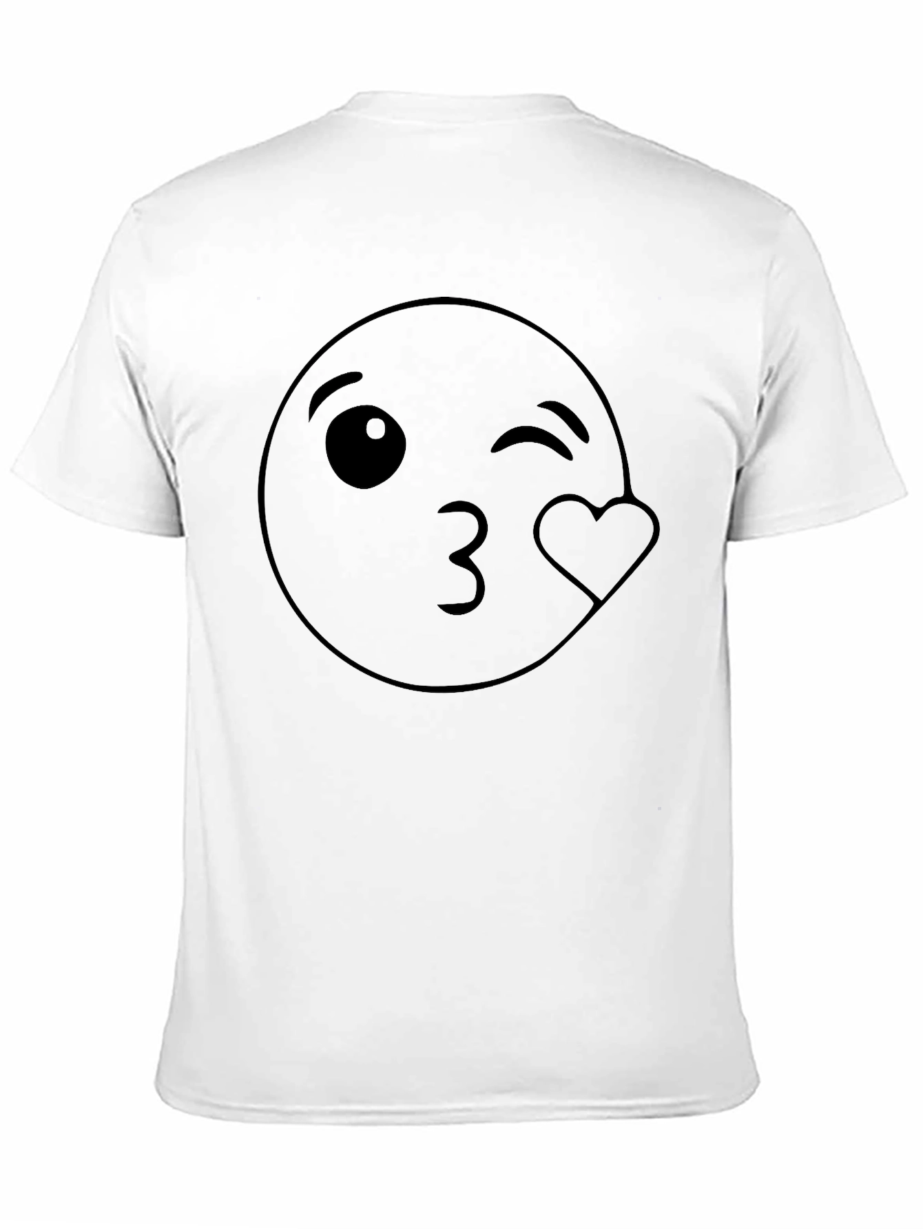 Winking Emoji Kiss Heart T-Shirt - Soft Cotton Blend