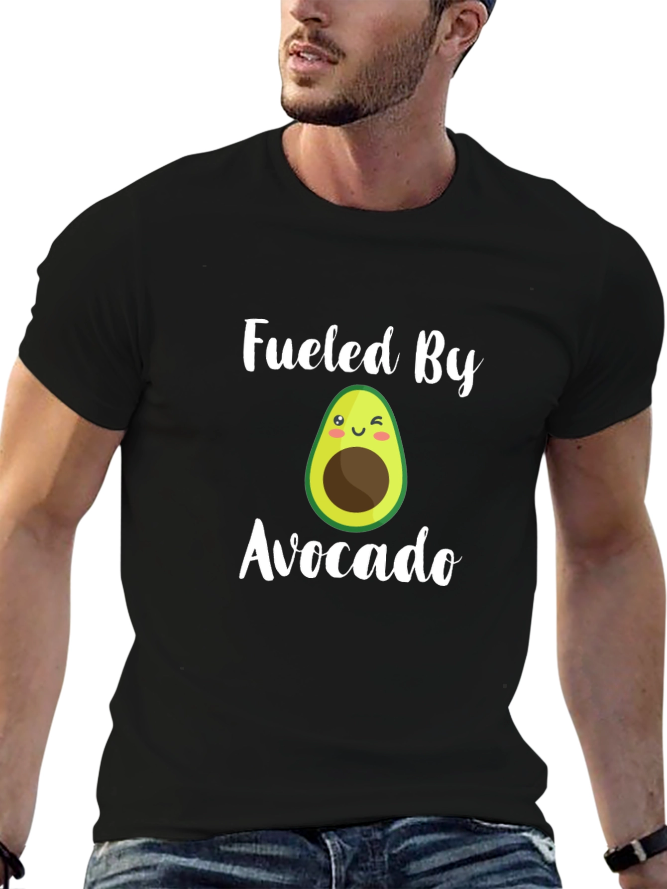 Fueled By Avocado T-Shirt - Funny Cute Design