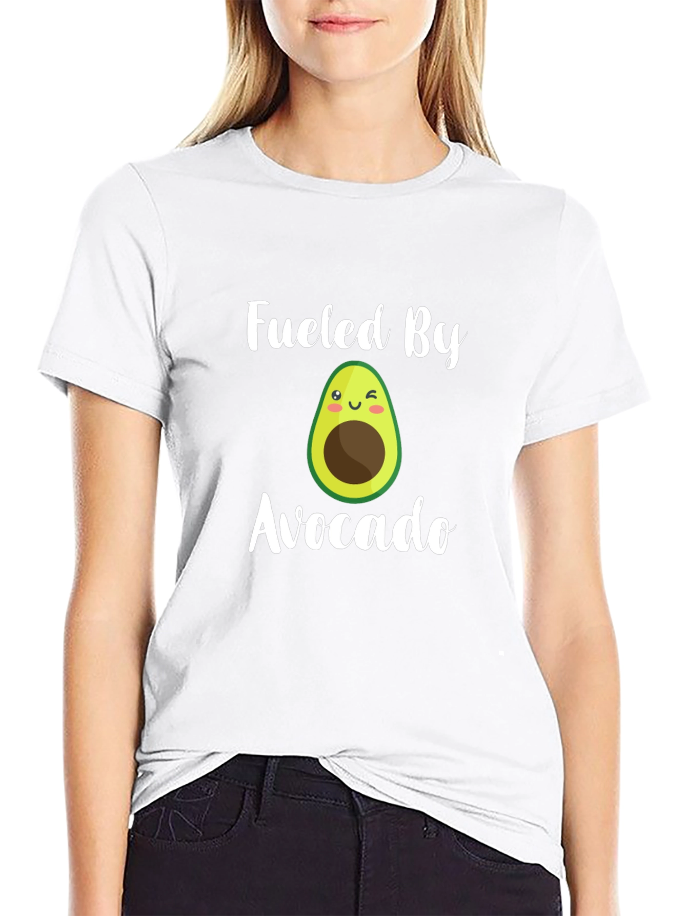 Fueled By Avocado T-Shirt - Funny Cute Design