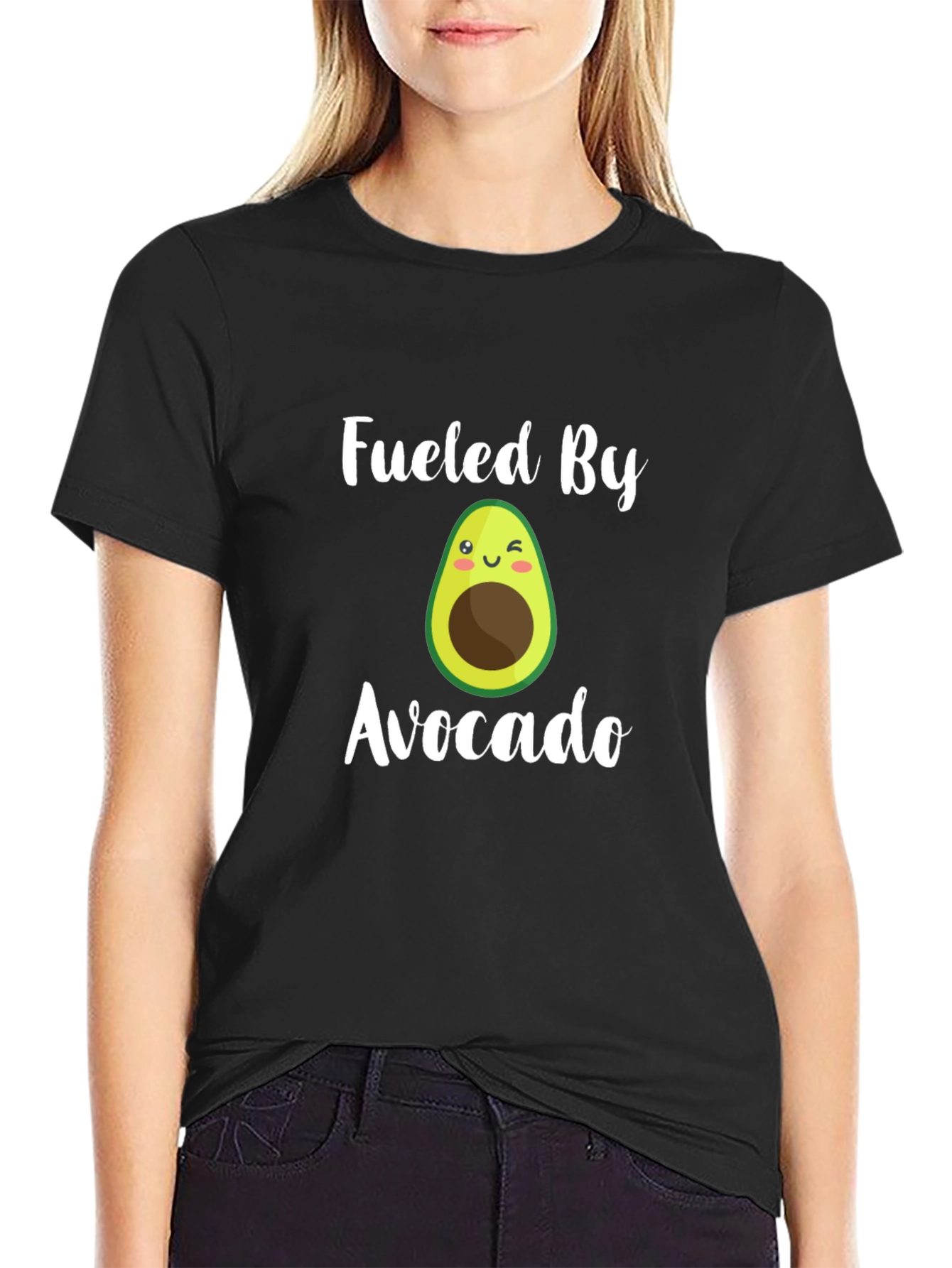 Fueled By Avocado T-Shirt - Funny Cute Design