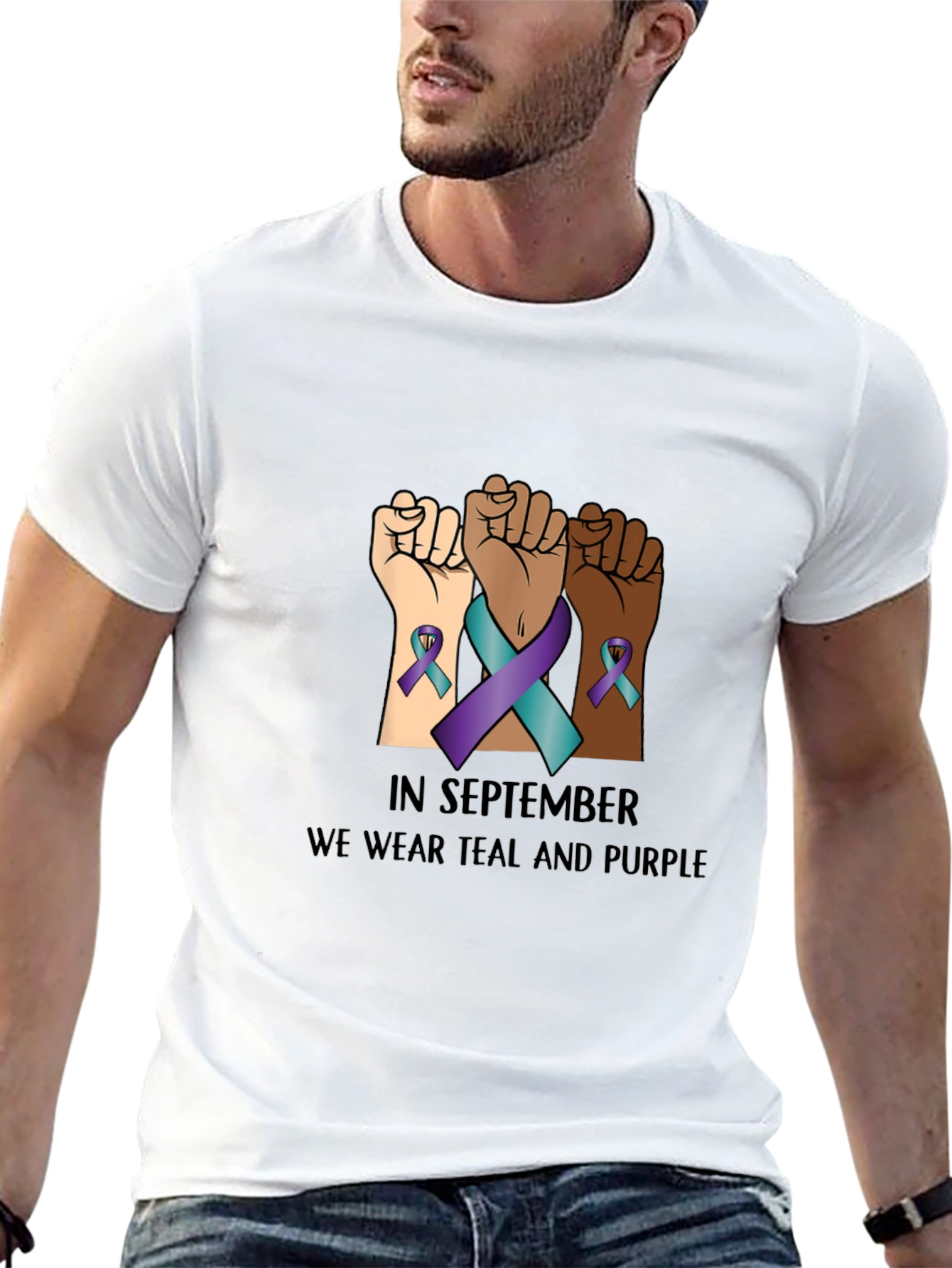 Teal & Purple Awareness Tee