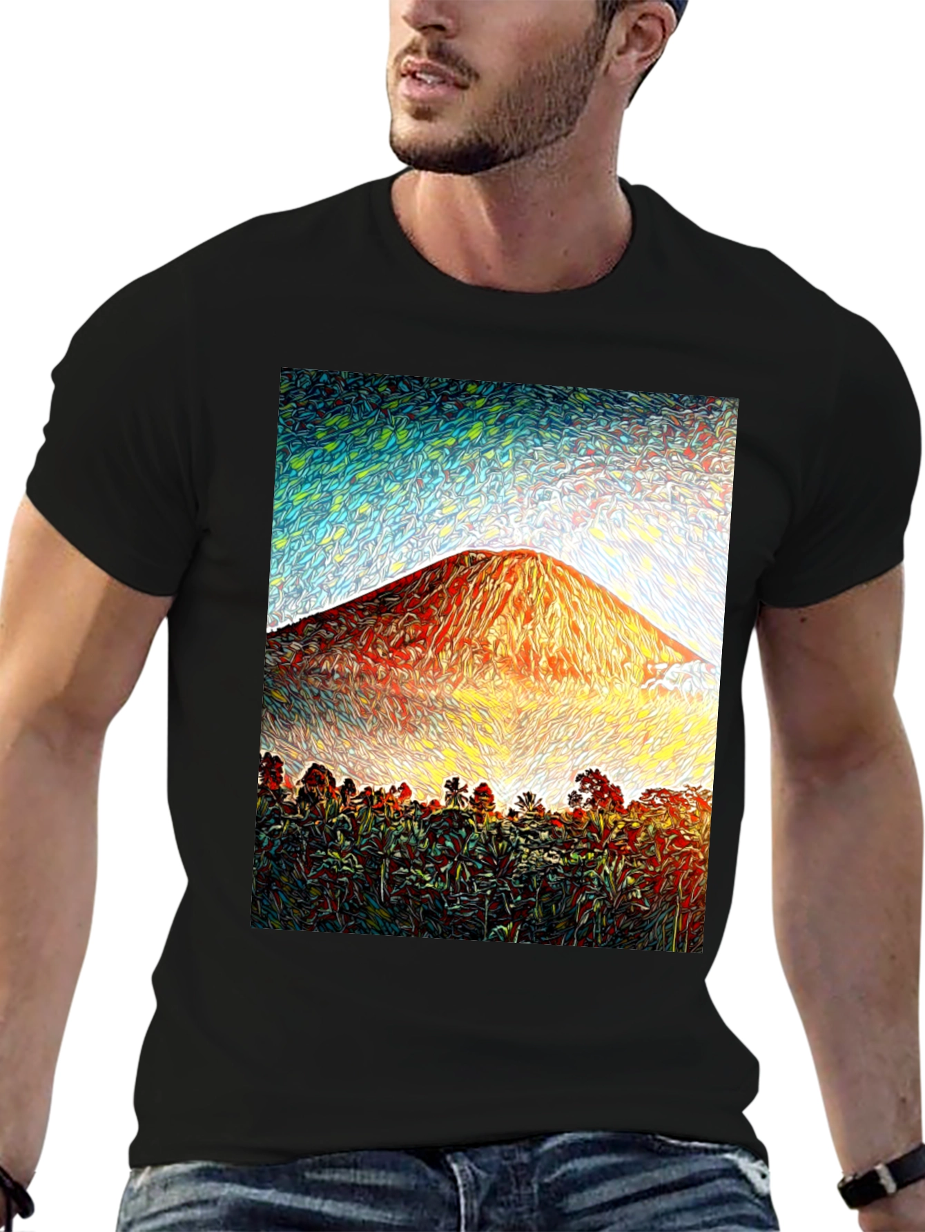 Tropical Mountain Graphic Tee