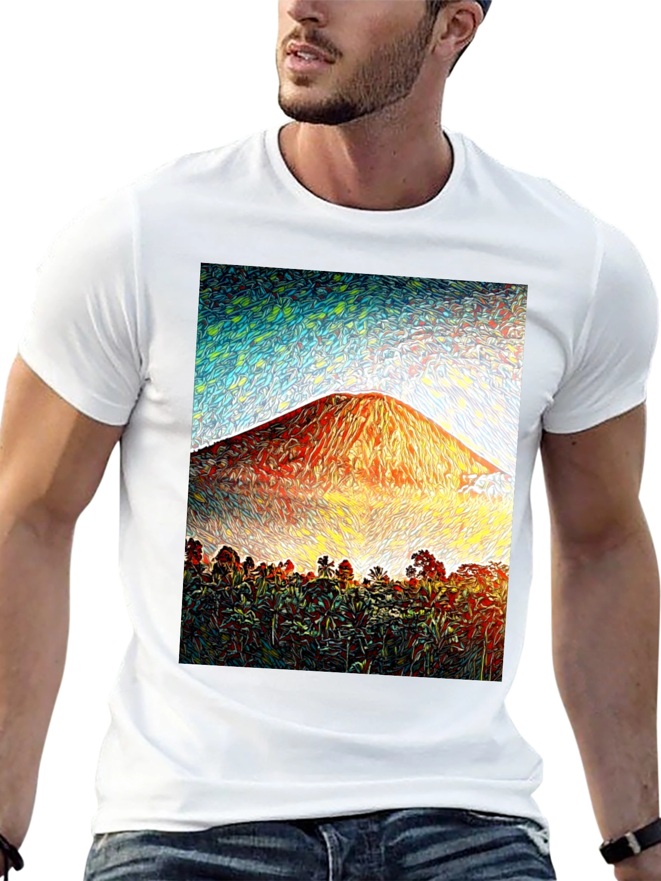 Tropical Mountain Graphic Tee