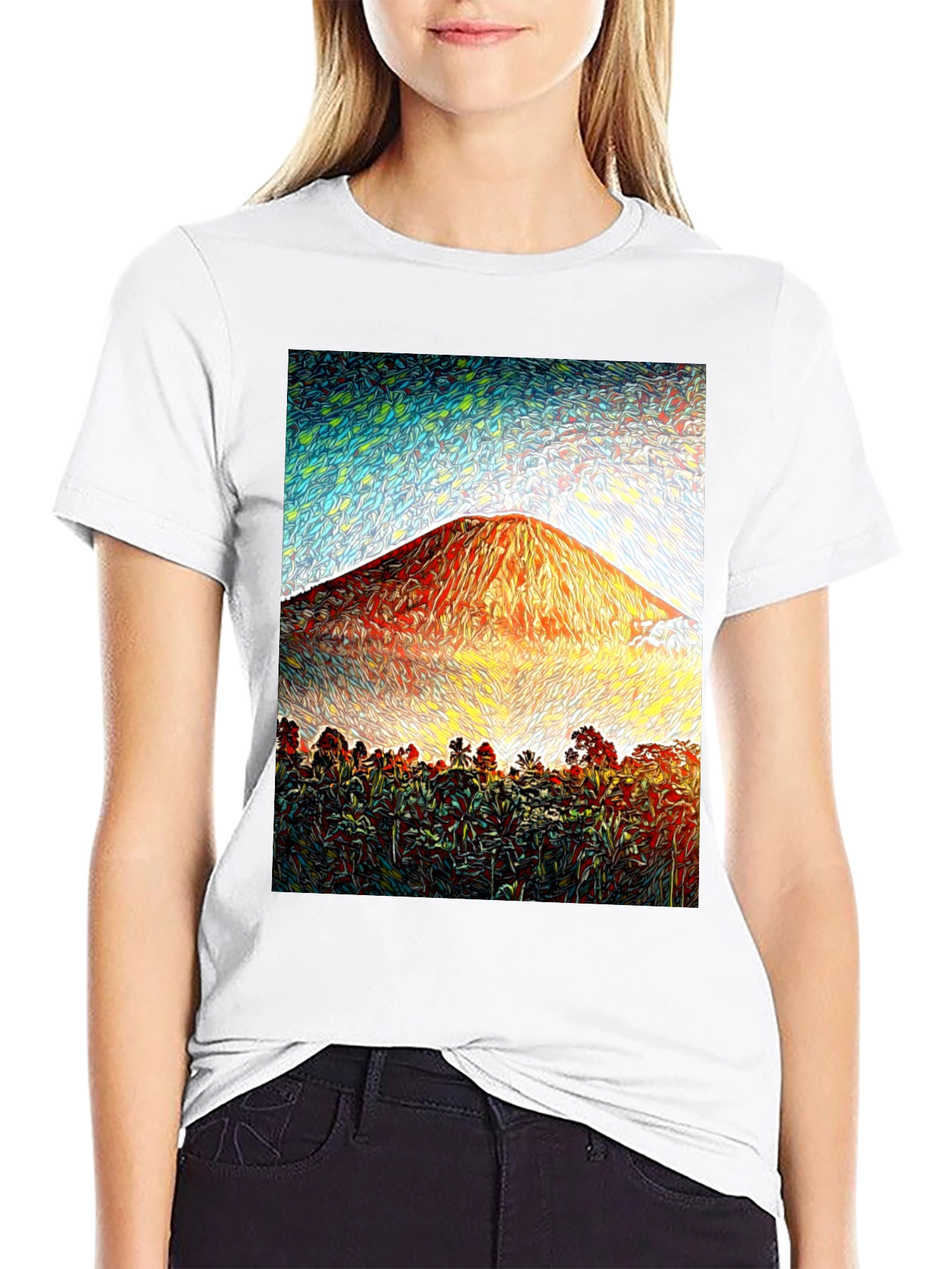 Tropical Mountain Graphic Tee