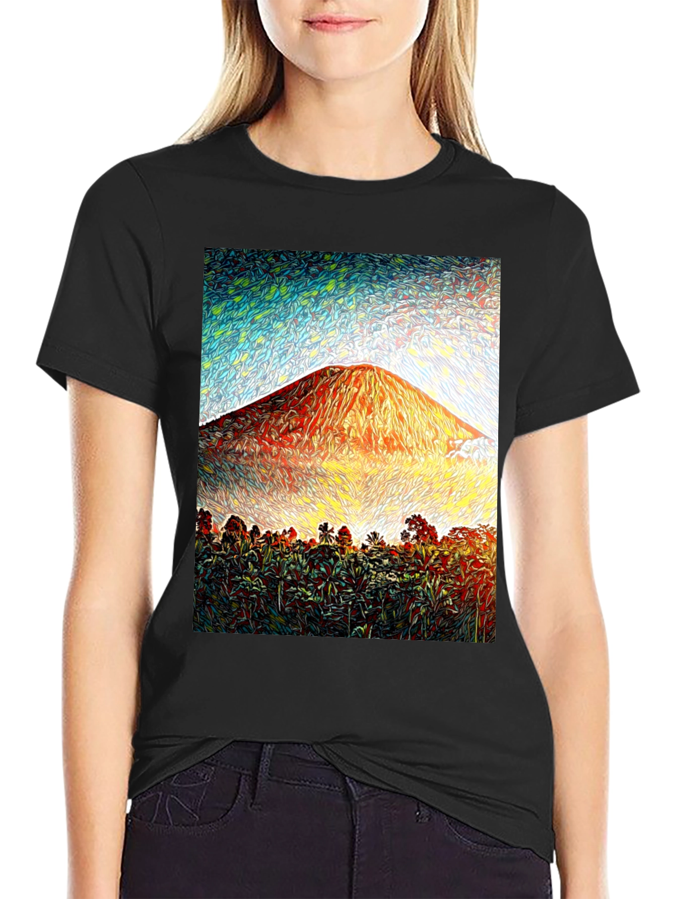 Tropical Mountain Graphic Tee