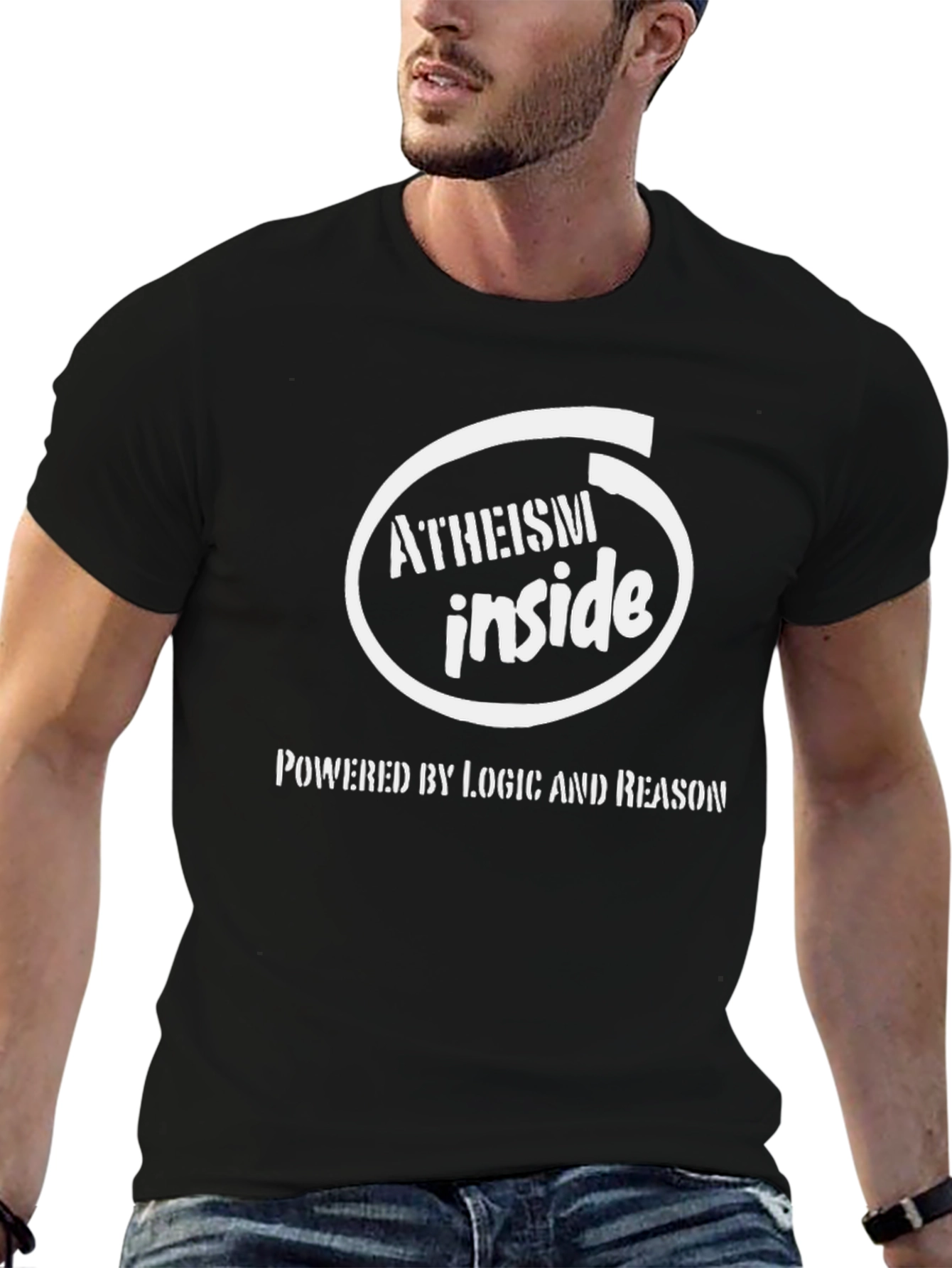 Atheism Inside T-Shirt - Logic and Reason Tee