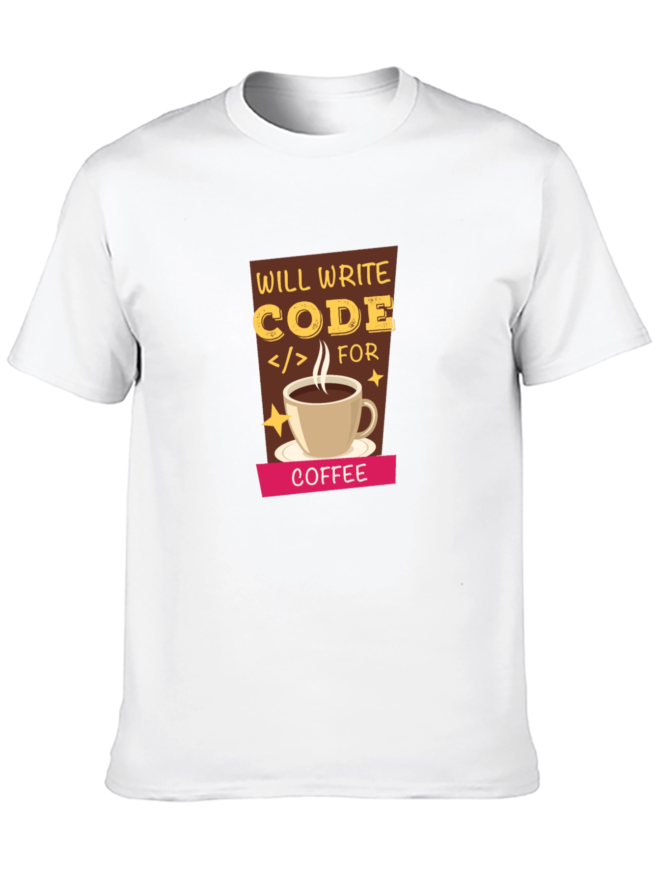 Code For Coffee T-Shirt - Programmer Apparel