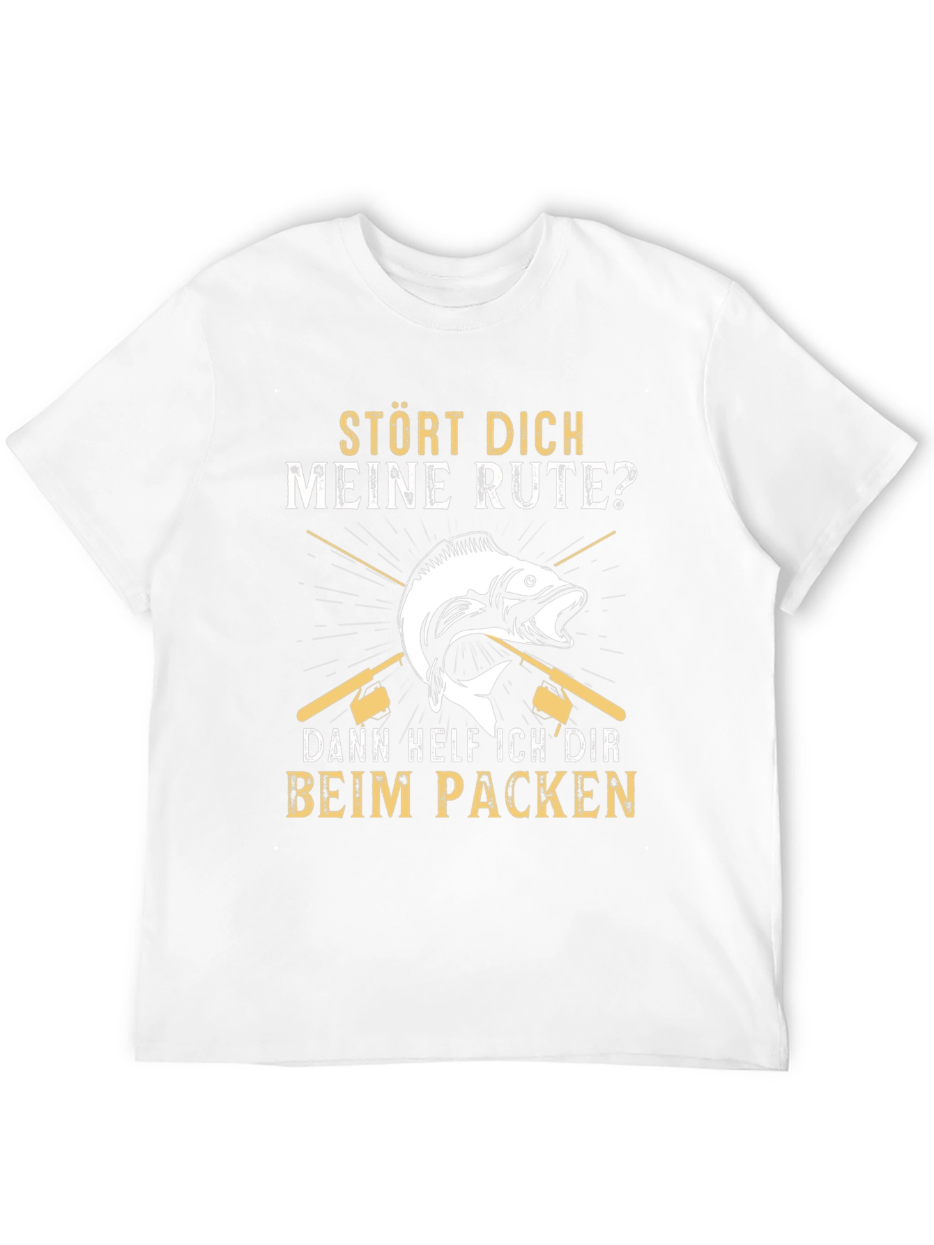 Funny Fishing T-Shirt - Stört Dich Meine Rute?