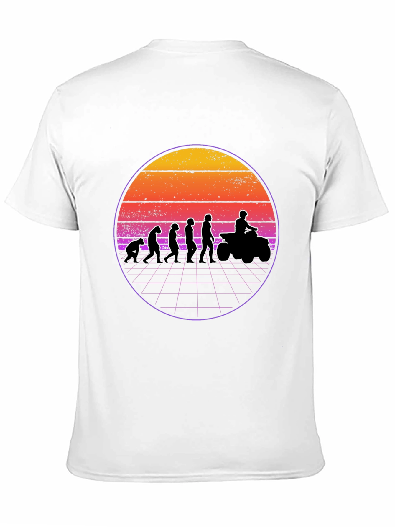 Evolution ATV Sunset Graphic T-Shirt - Black