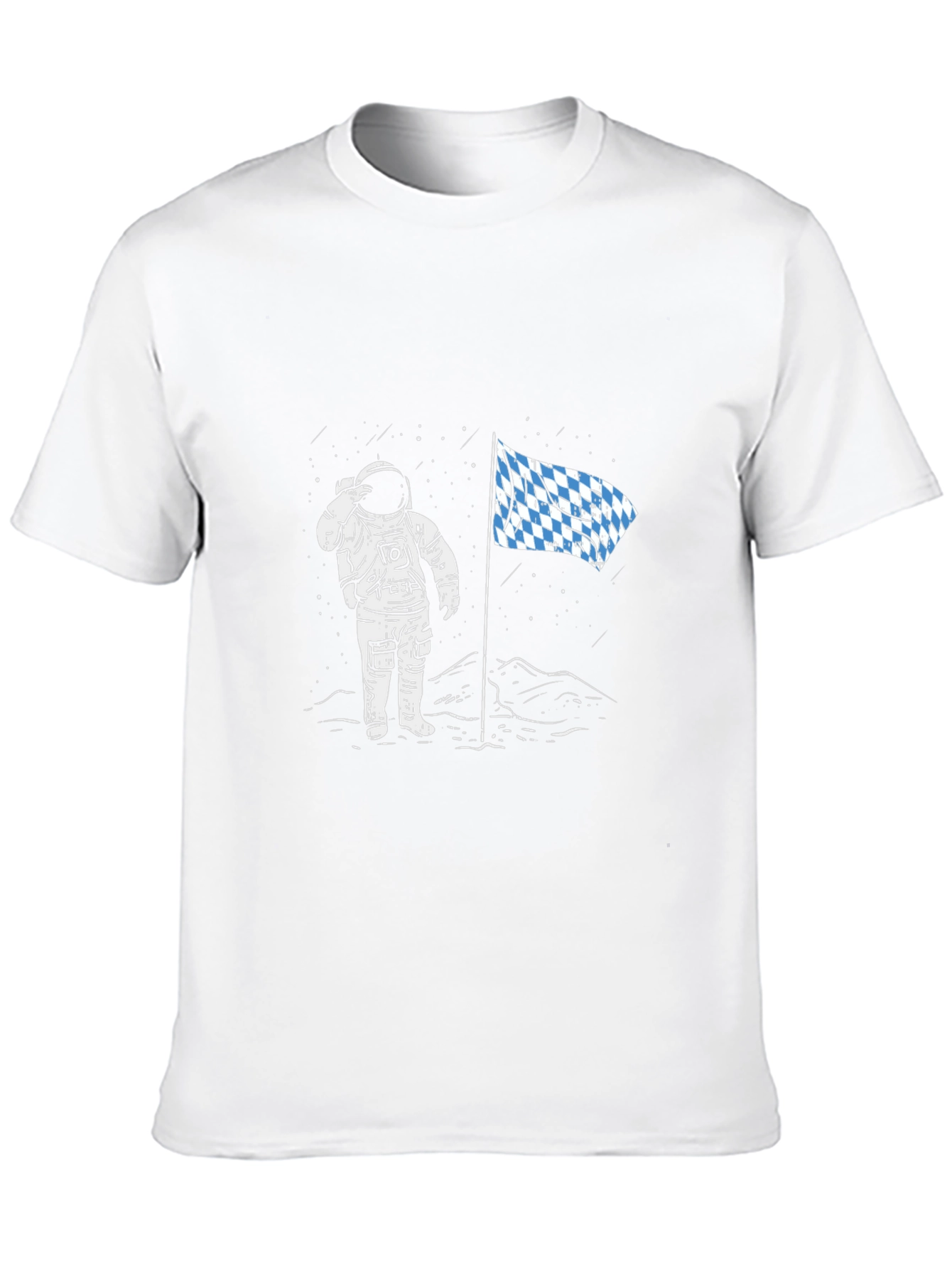 Astronaut Moon Landing T-Shirt - Black