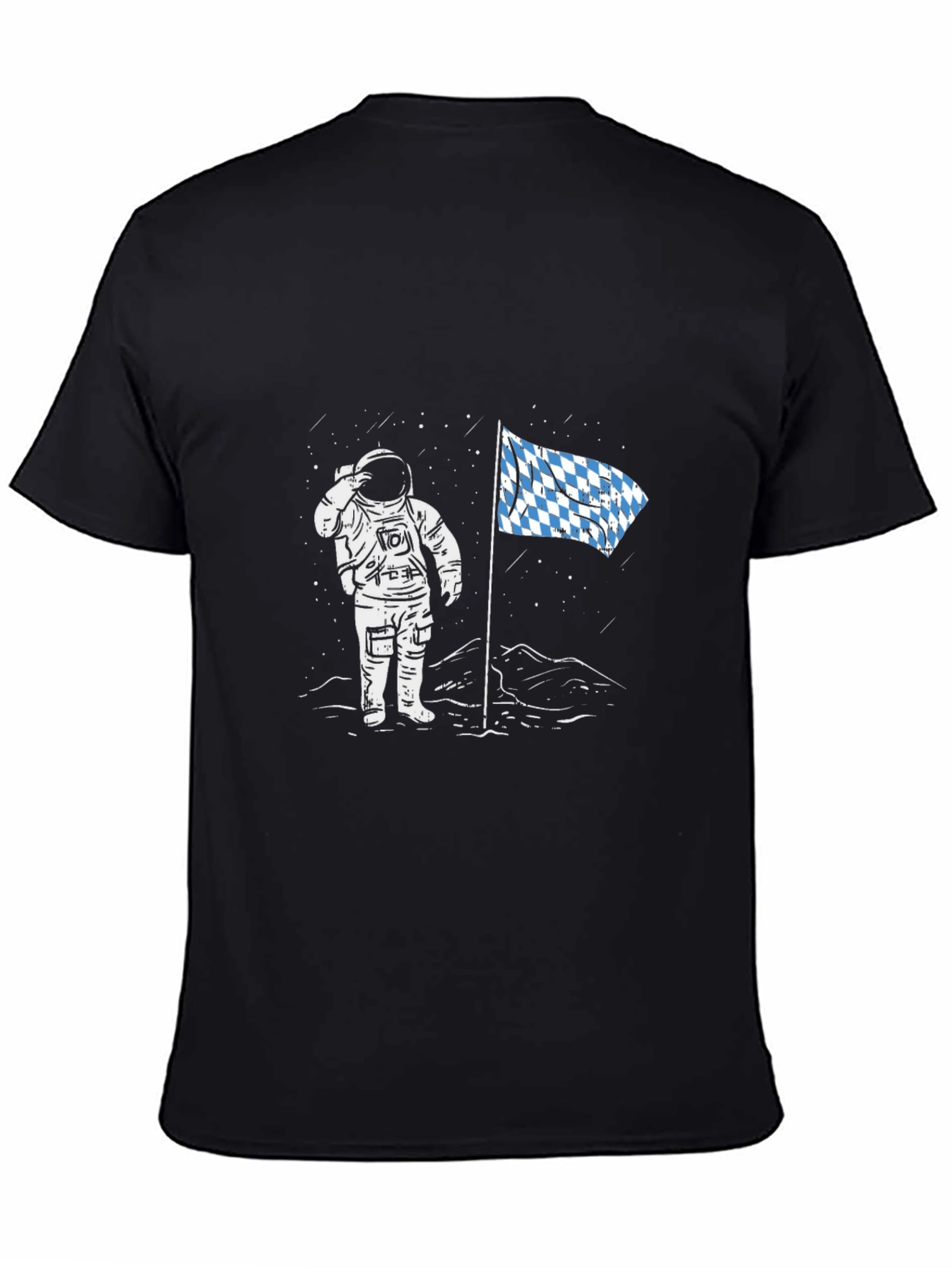 Astronaut Moon Landing T-Shirt - Black