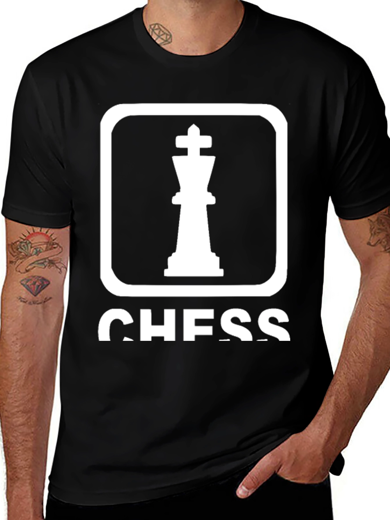 Chess King T-Shirt - Black