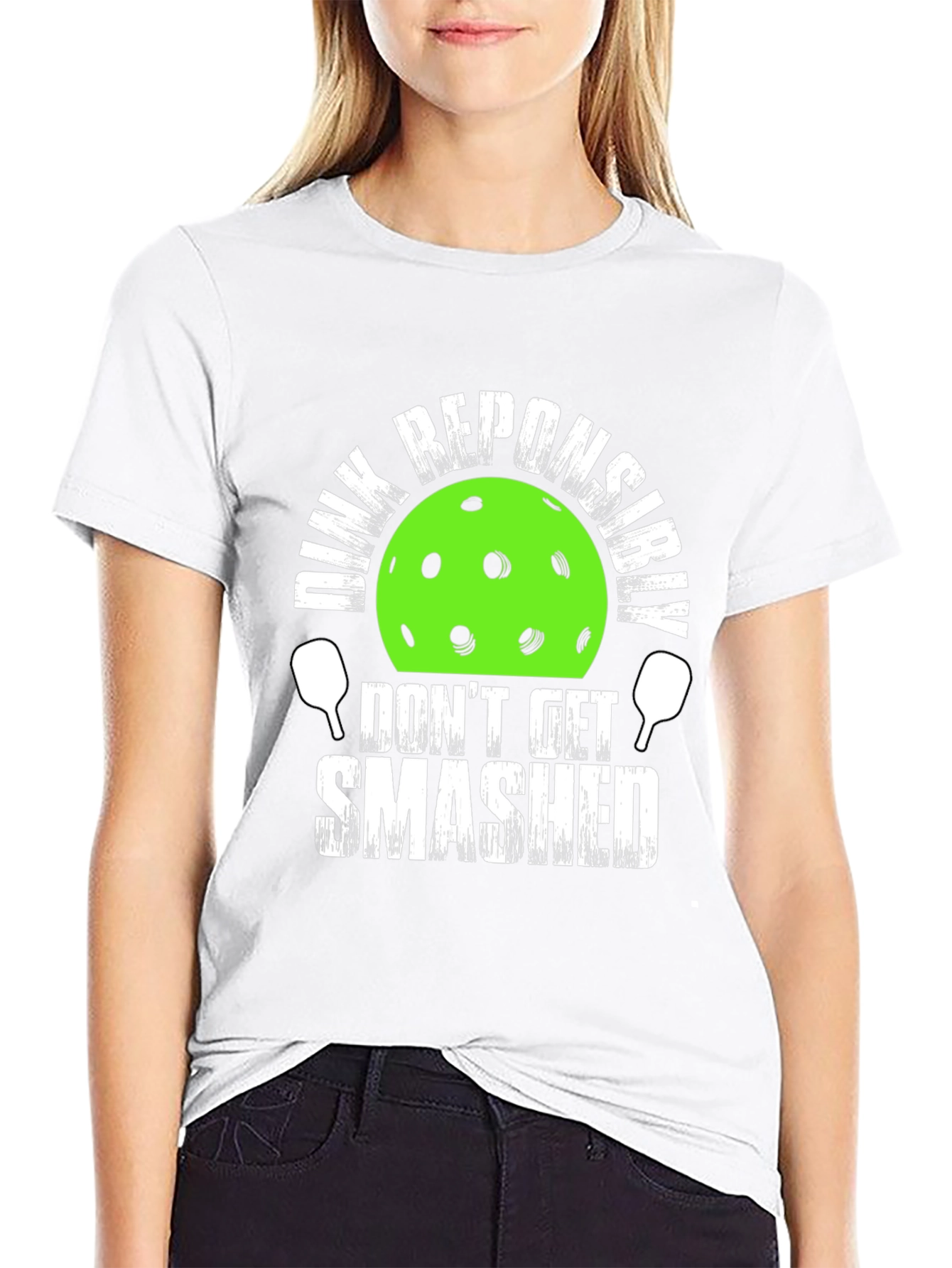 Dink Responsibly T-Shirt - Funny Pickleball Tee