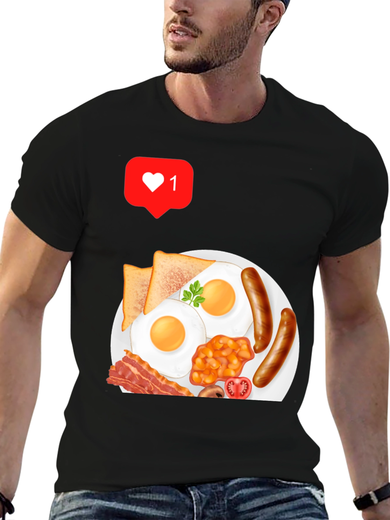 Breakfast Graphic T-Shirt - Casual Style