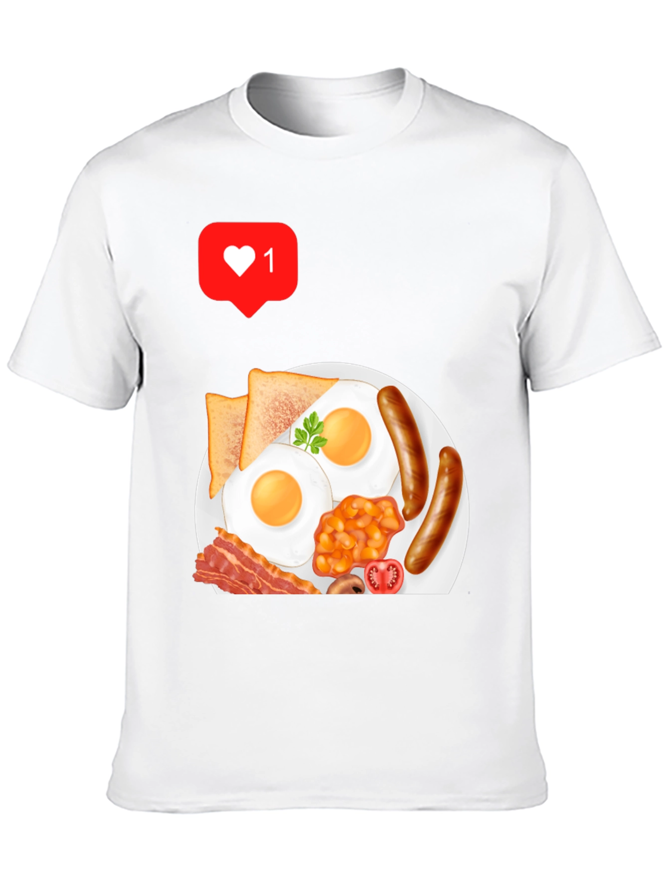 Breakfast Graphic T-Shirt - Casual Style