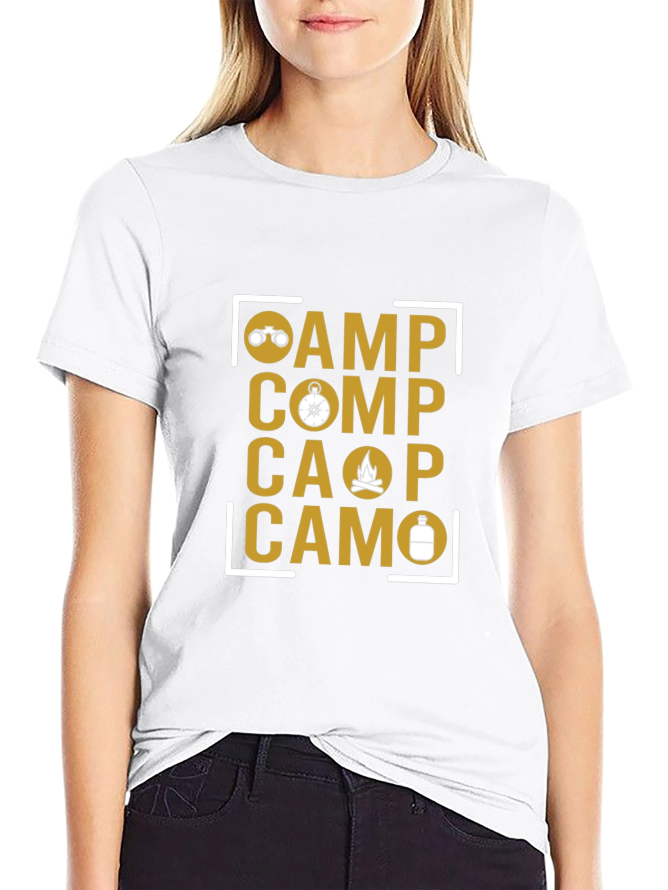 Camp Themed Graphic T-Shirt