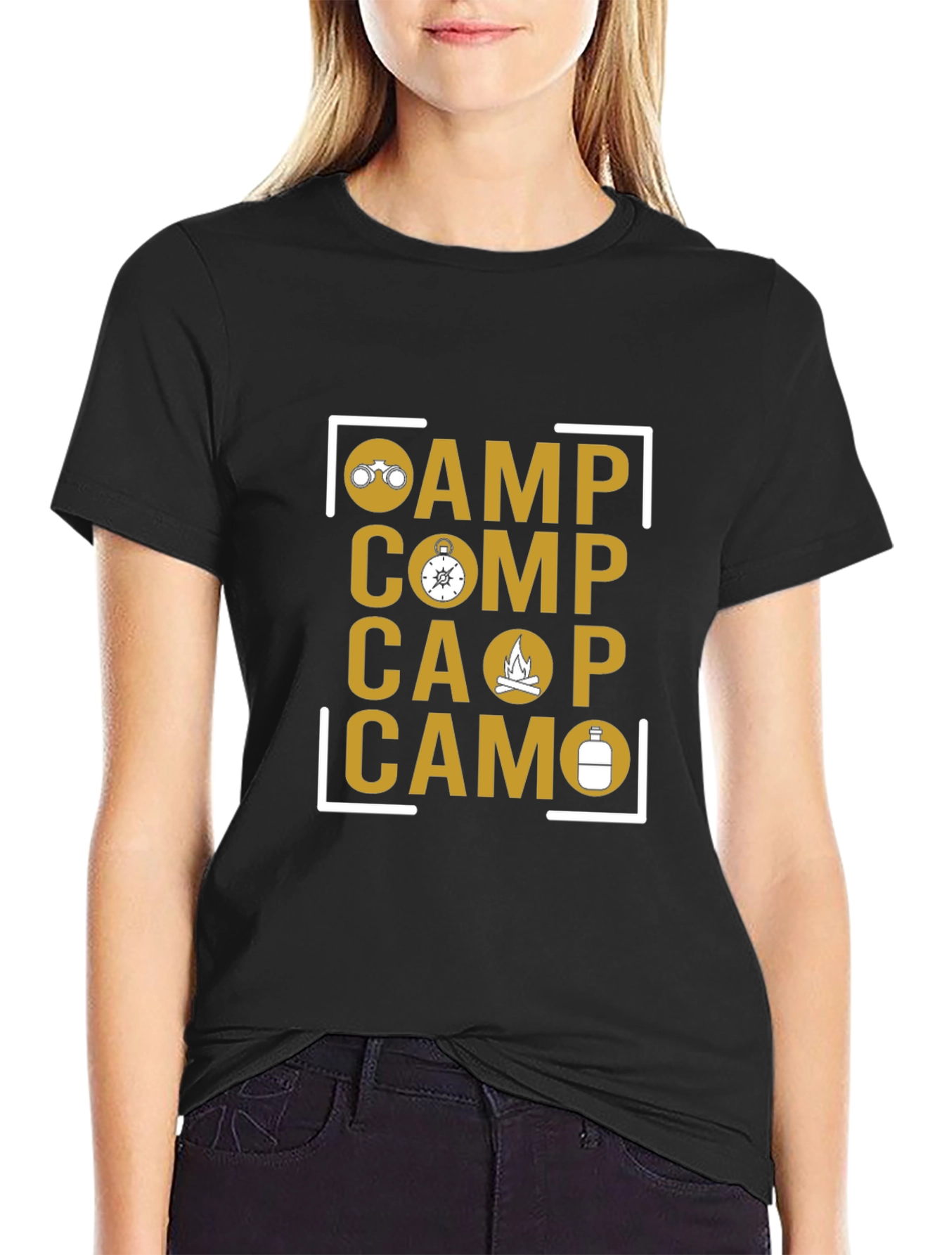 Camp Themed Graphic T-Shirt