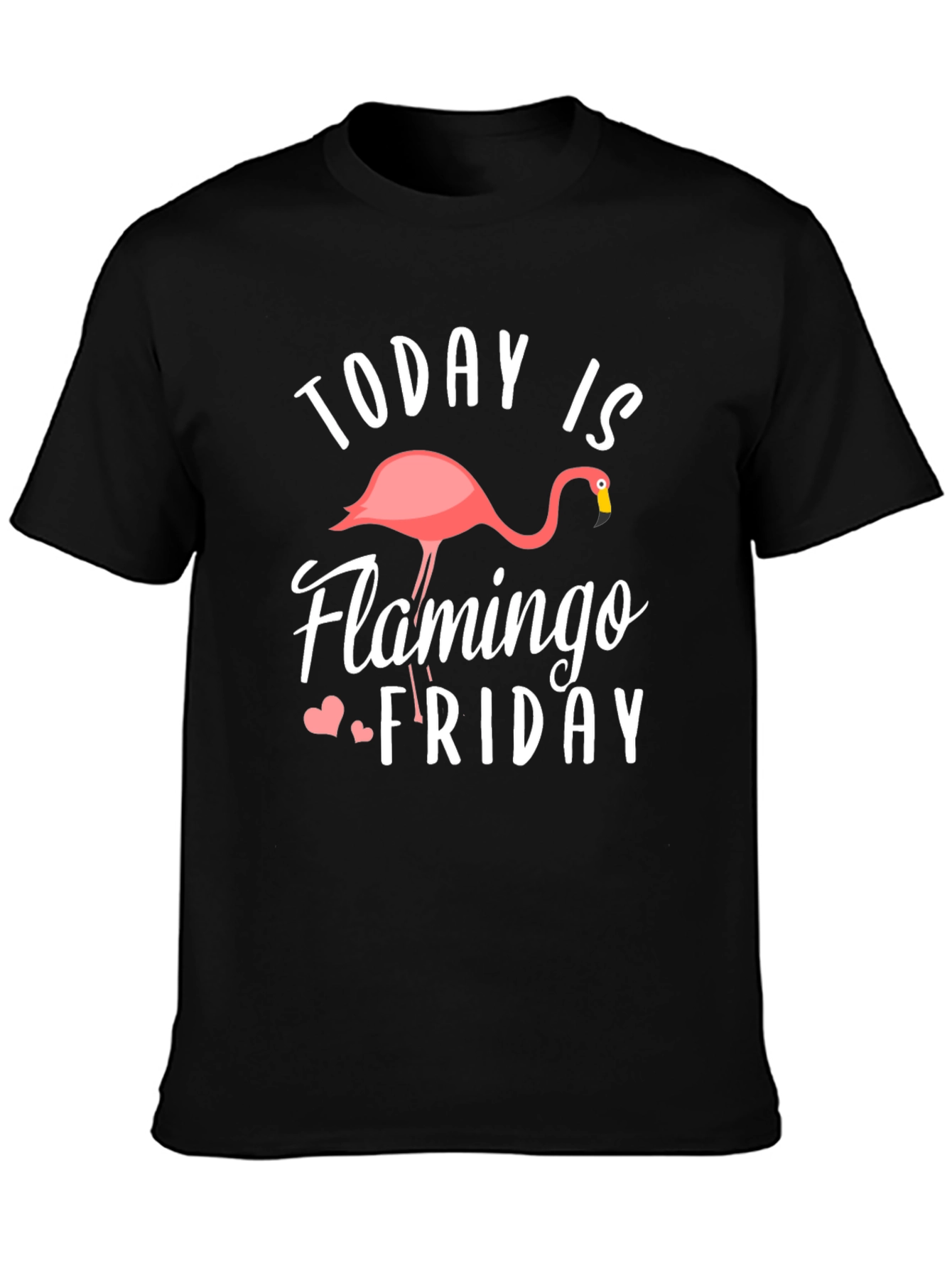 Flamingo Friday Black T-Shirt