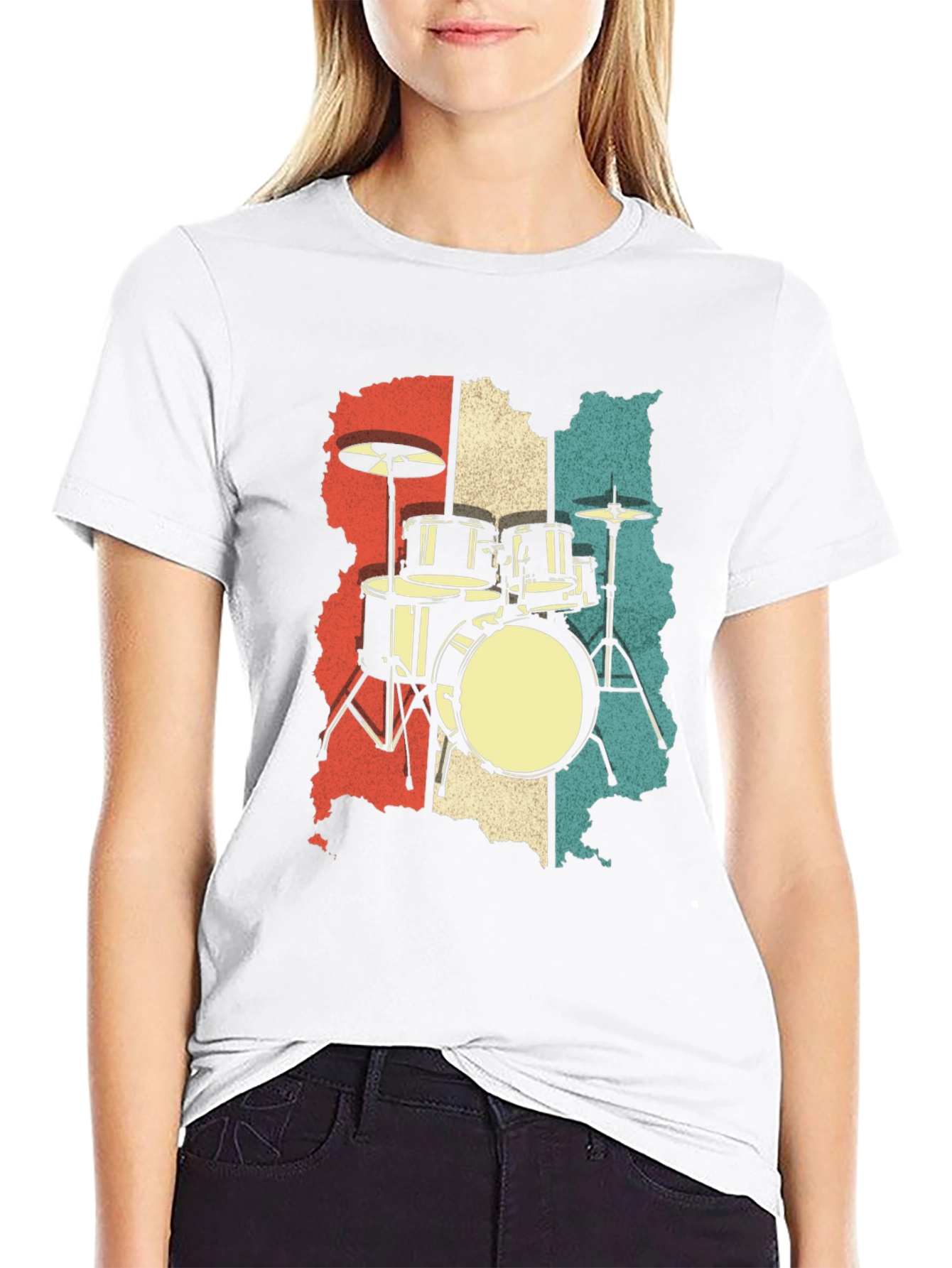 Retro Drum Set T-Shirt