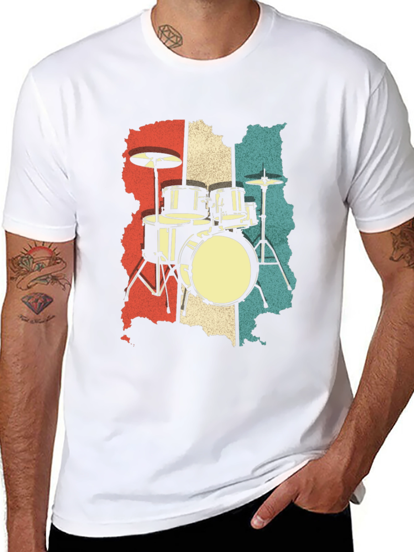Retro Drum Set T-Shirt