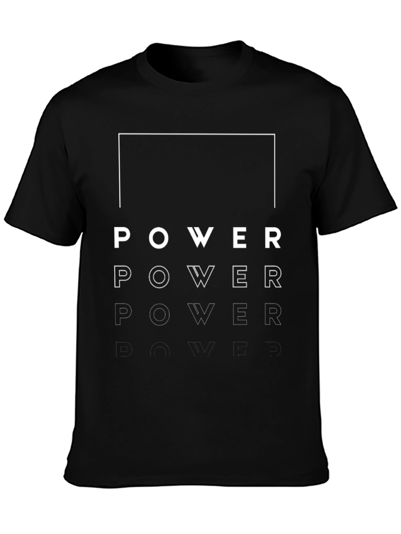Power Graphic Tee - Modern Minimalist Design