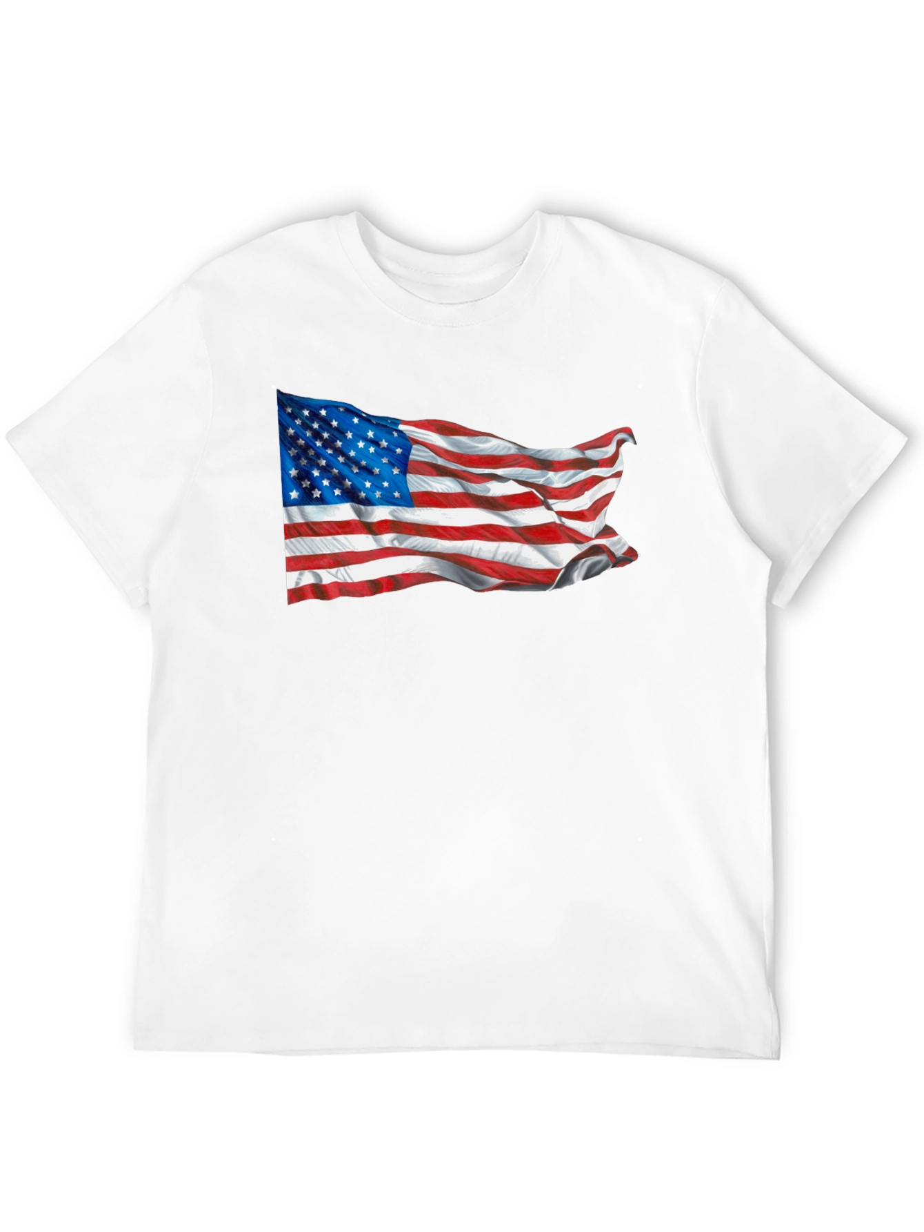 American Flag Graphic T-Shirt Patriotic USA Tee