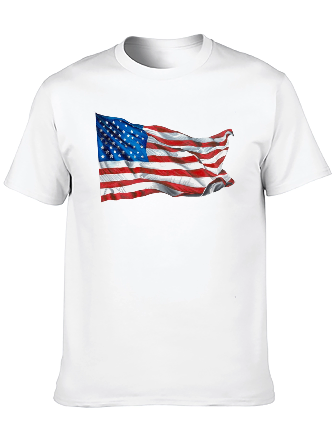 American Flag Graphic T-Shirt Patriotic USA Tee