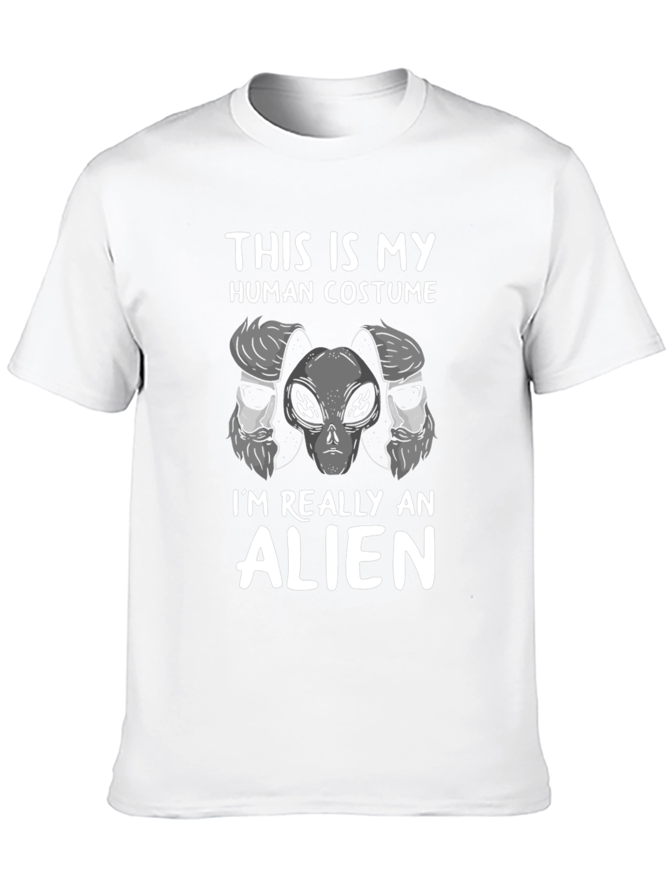 Alien in Disguise T-Shirt - Funny Human Costume Tee