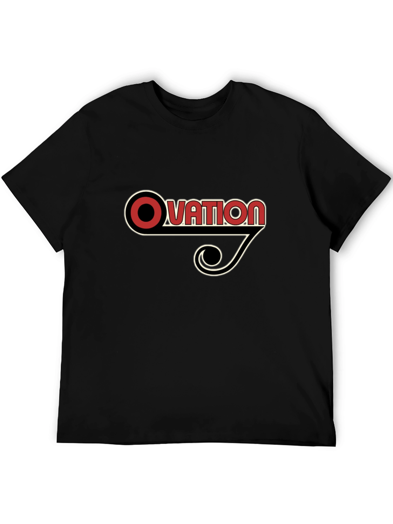 Ovation Retro Graphic Tee - Black