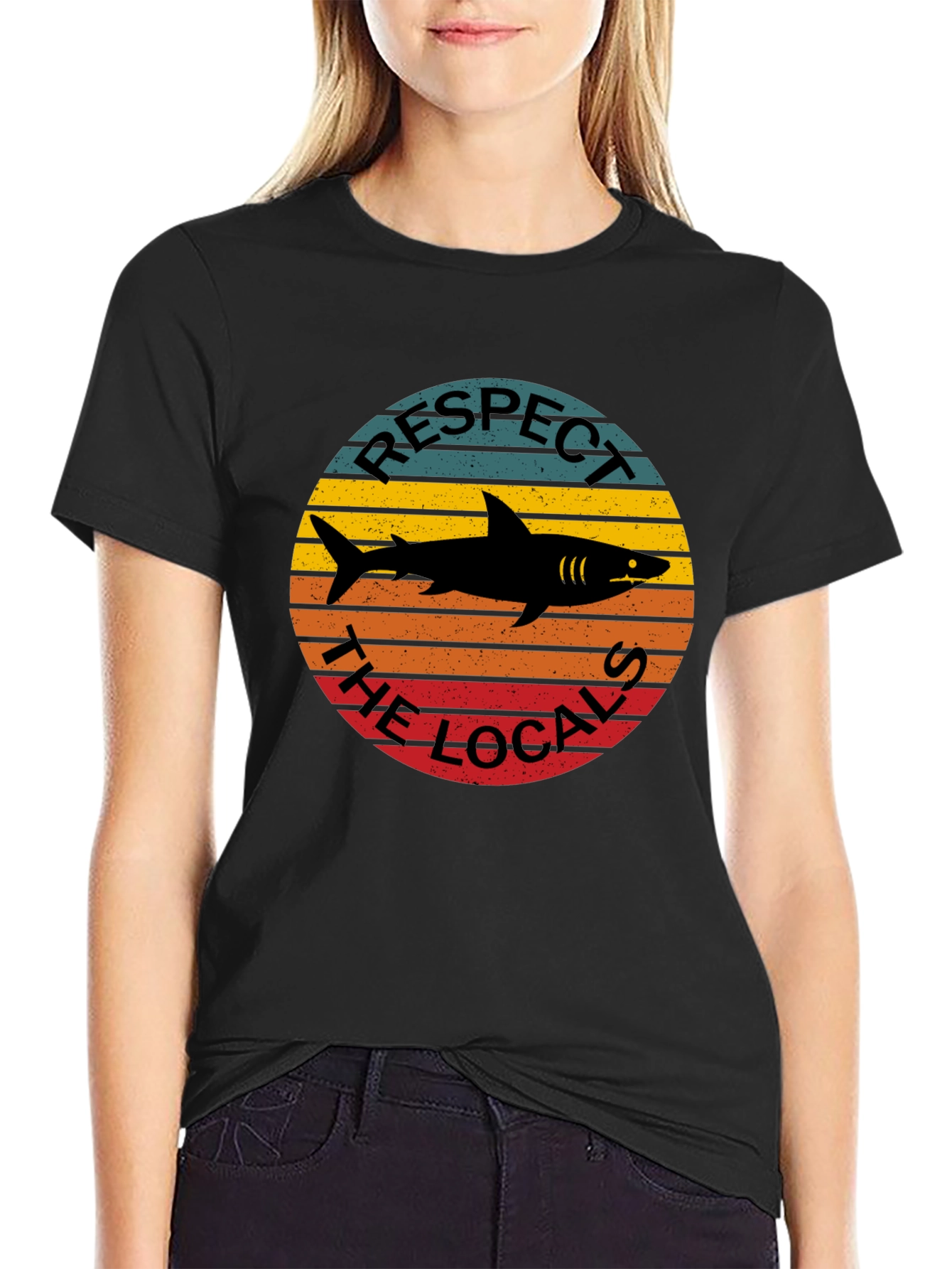 Respect the Locals Shark Graphic Tee