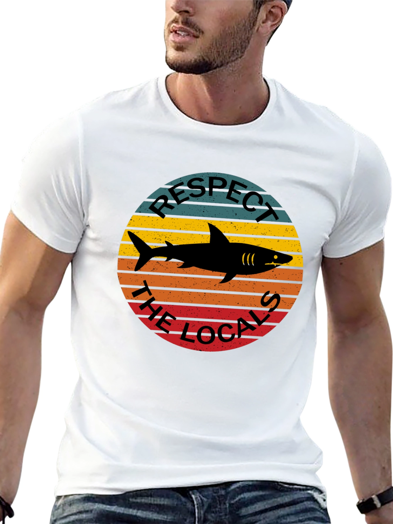 Respect the Locals Shark Graphic Tee
