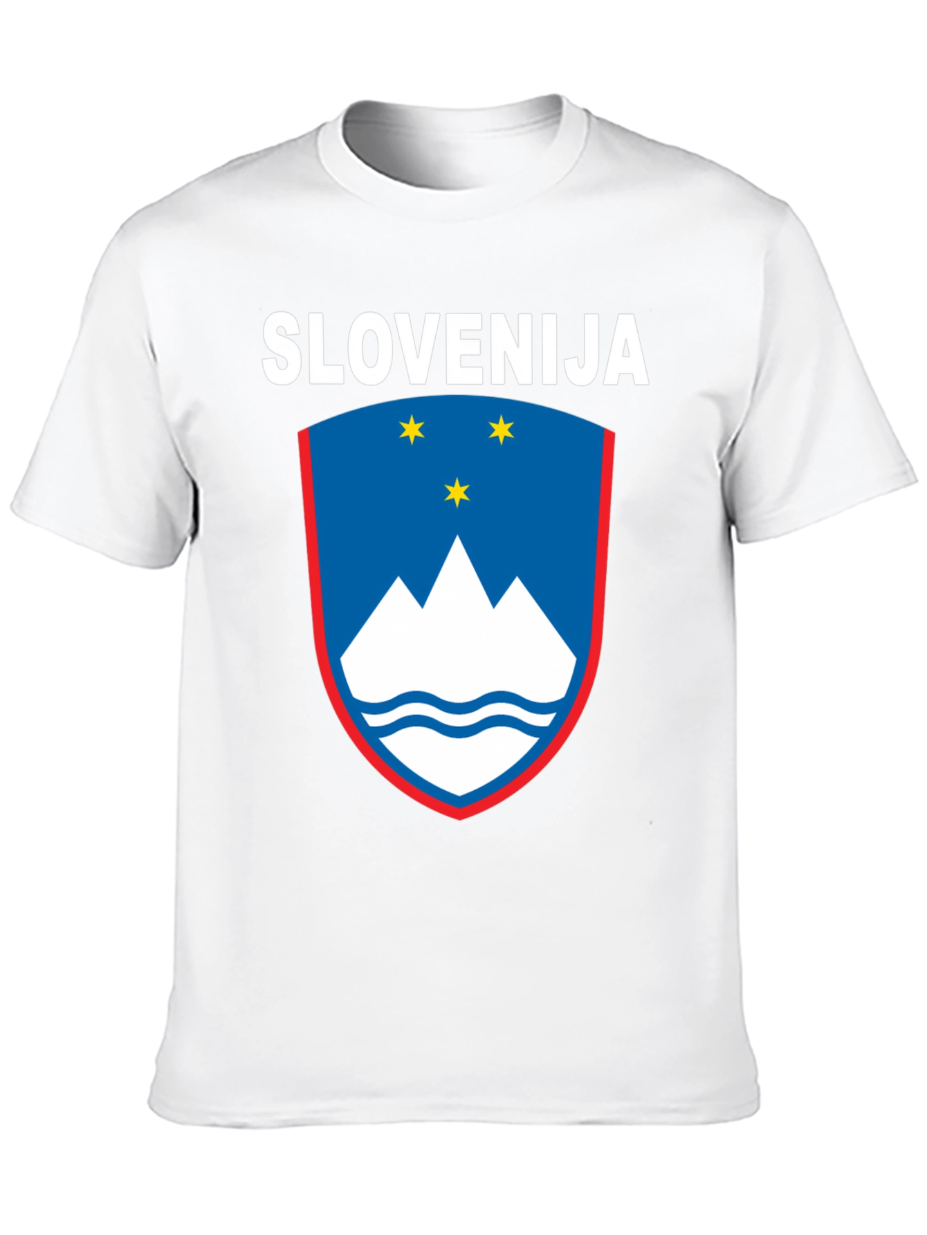 Slovenia Flag Crest Graphic T-Shirt