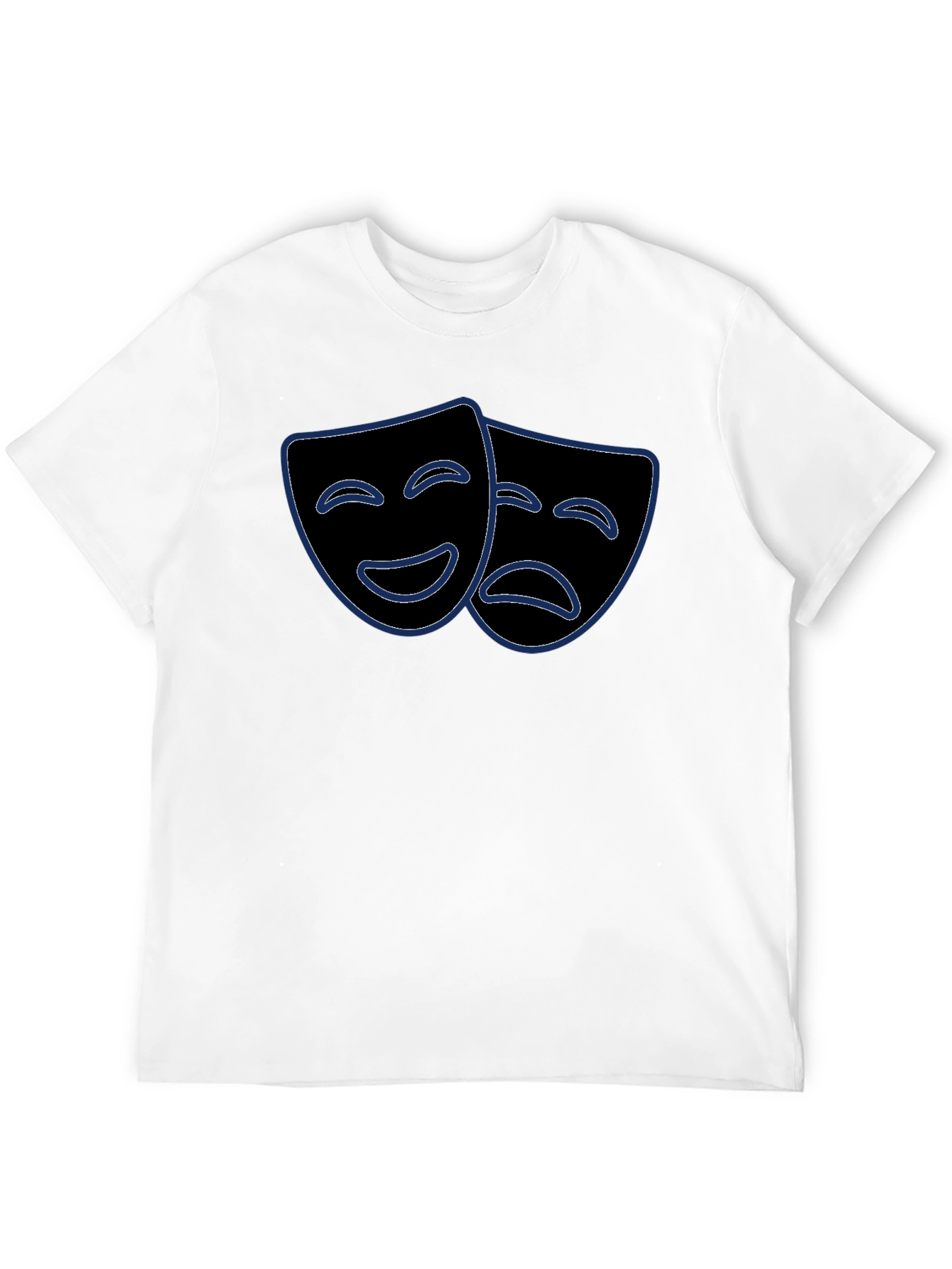 Comedy Tragedy Mask Graphic Tee