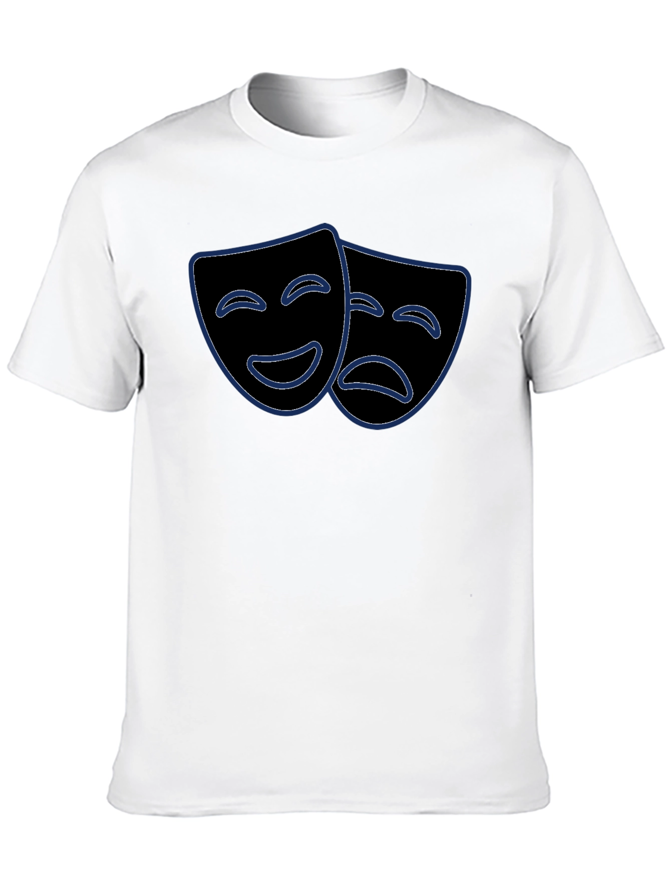 Comedy Tragedy Mask Graphic Tee