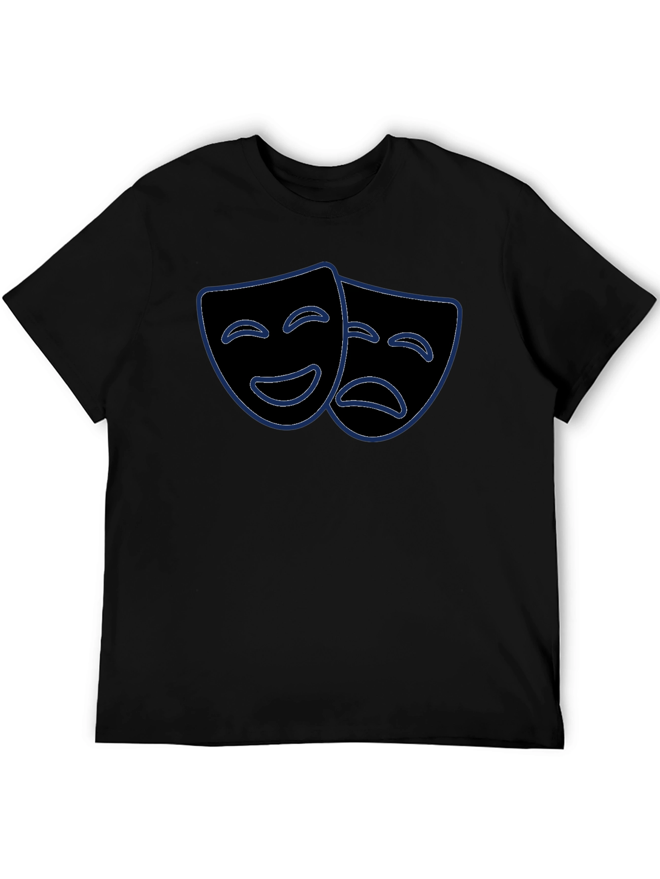 Comedy Tragedy Mask Graphic Tee