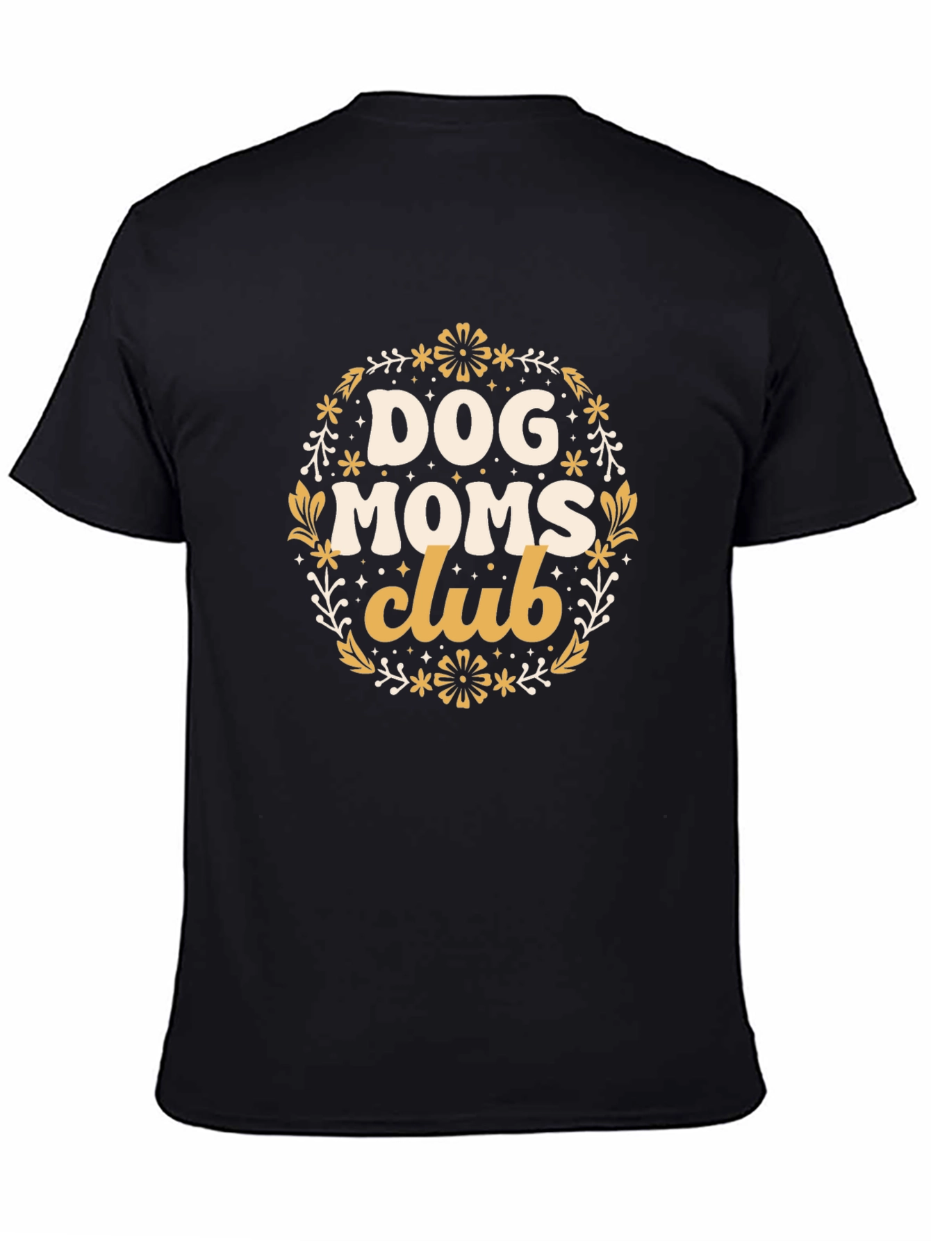 Dog Moms Club Graphic Tee - Black