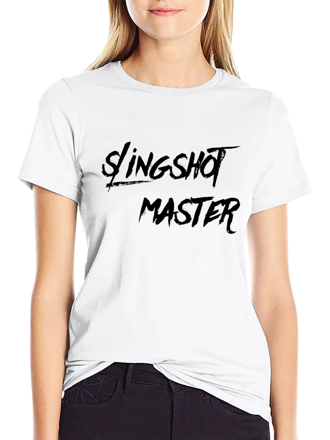 Slingshot Master Black T-Shirt - Unique Design