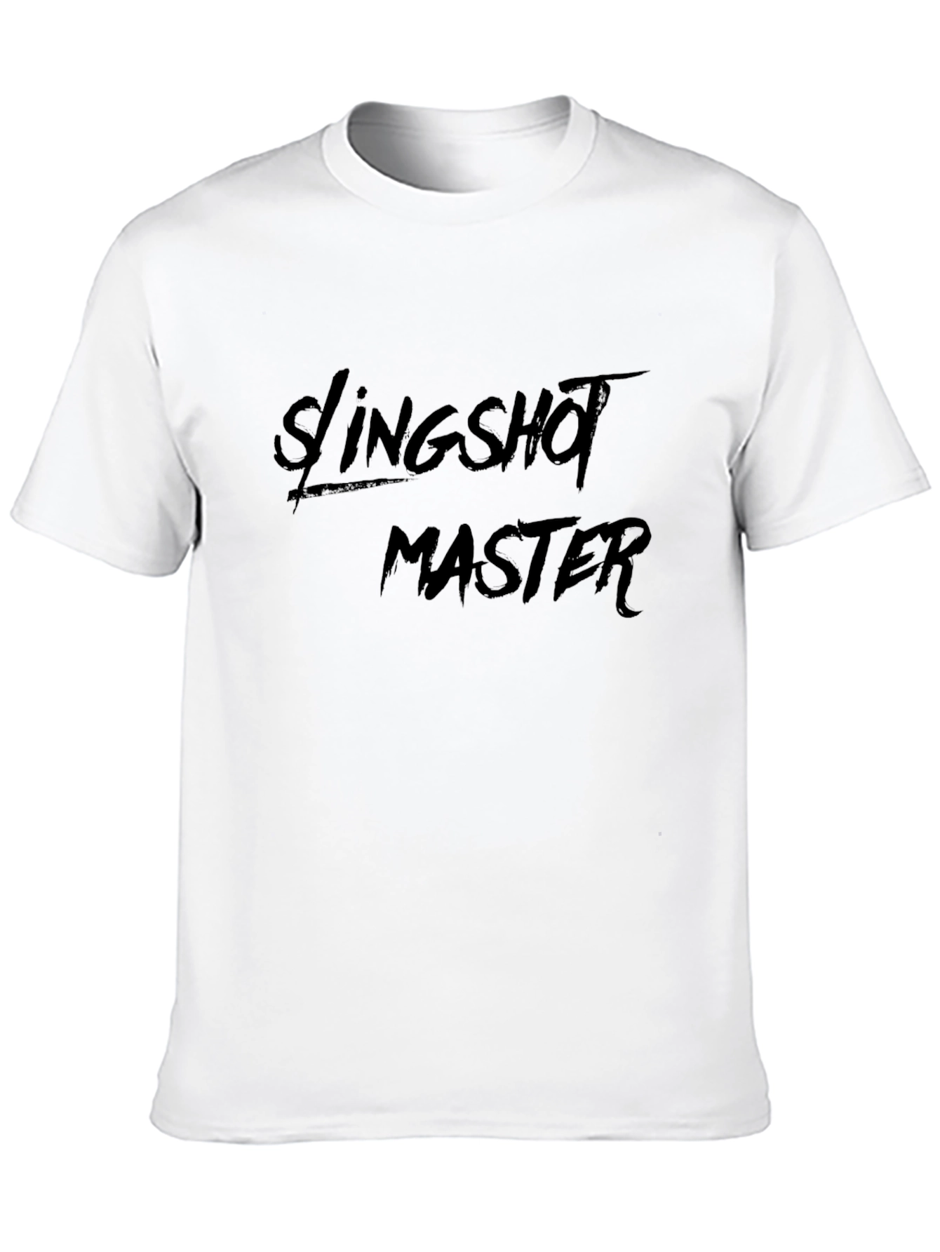 Slingshot Master Black T-Shirt - Unique Design