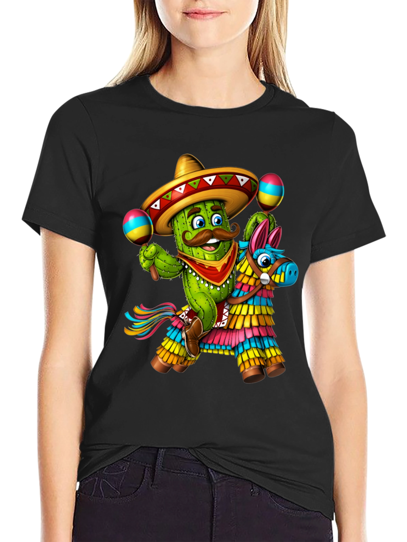 Cactus Pinata T-Shirt - Cinco de Mayo Fiesta!