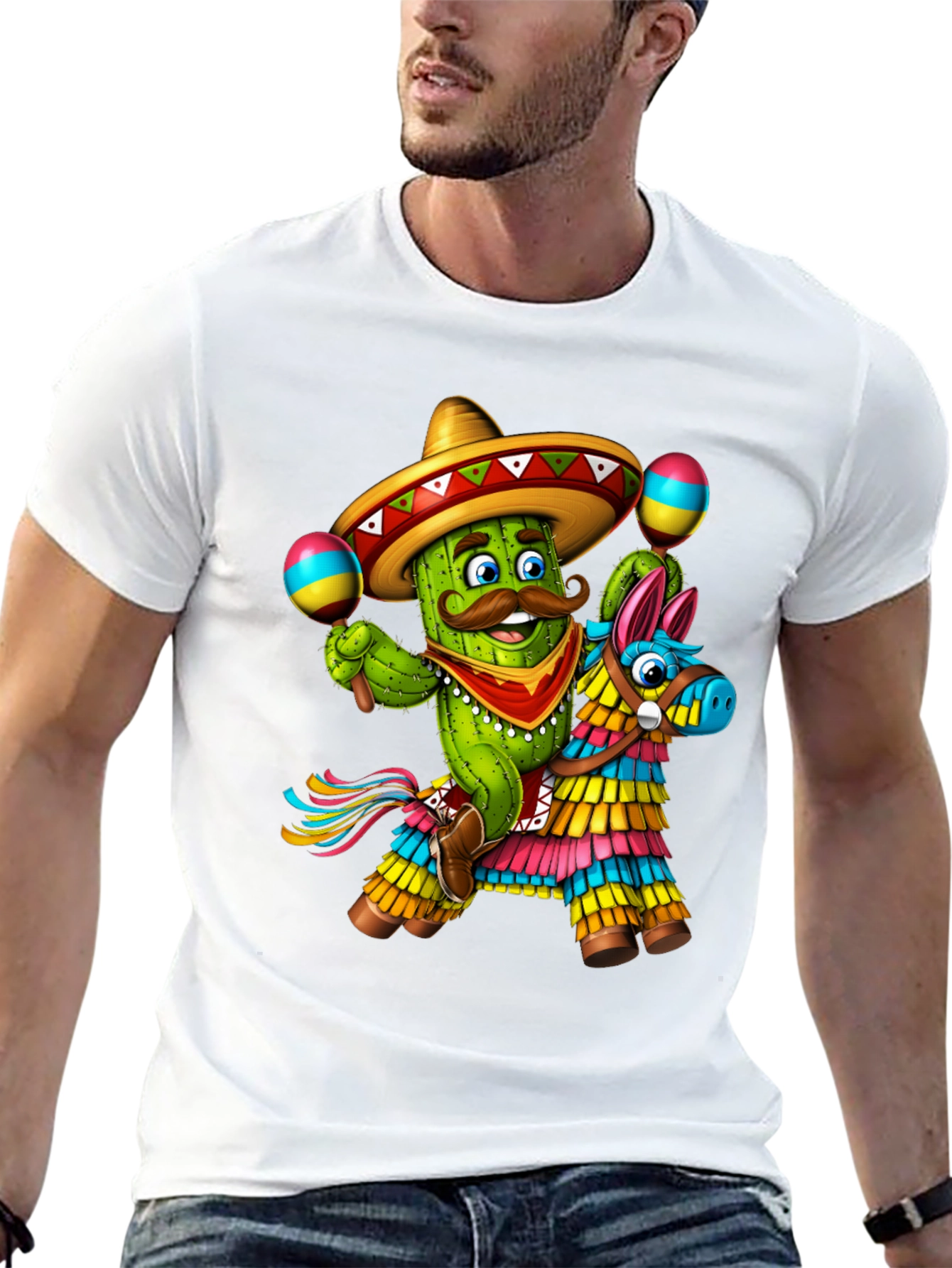 Cactus Pinata T-Shirt - Cinco de Mayo Fiesta!