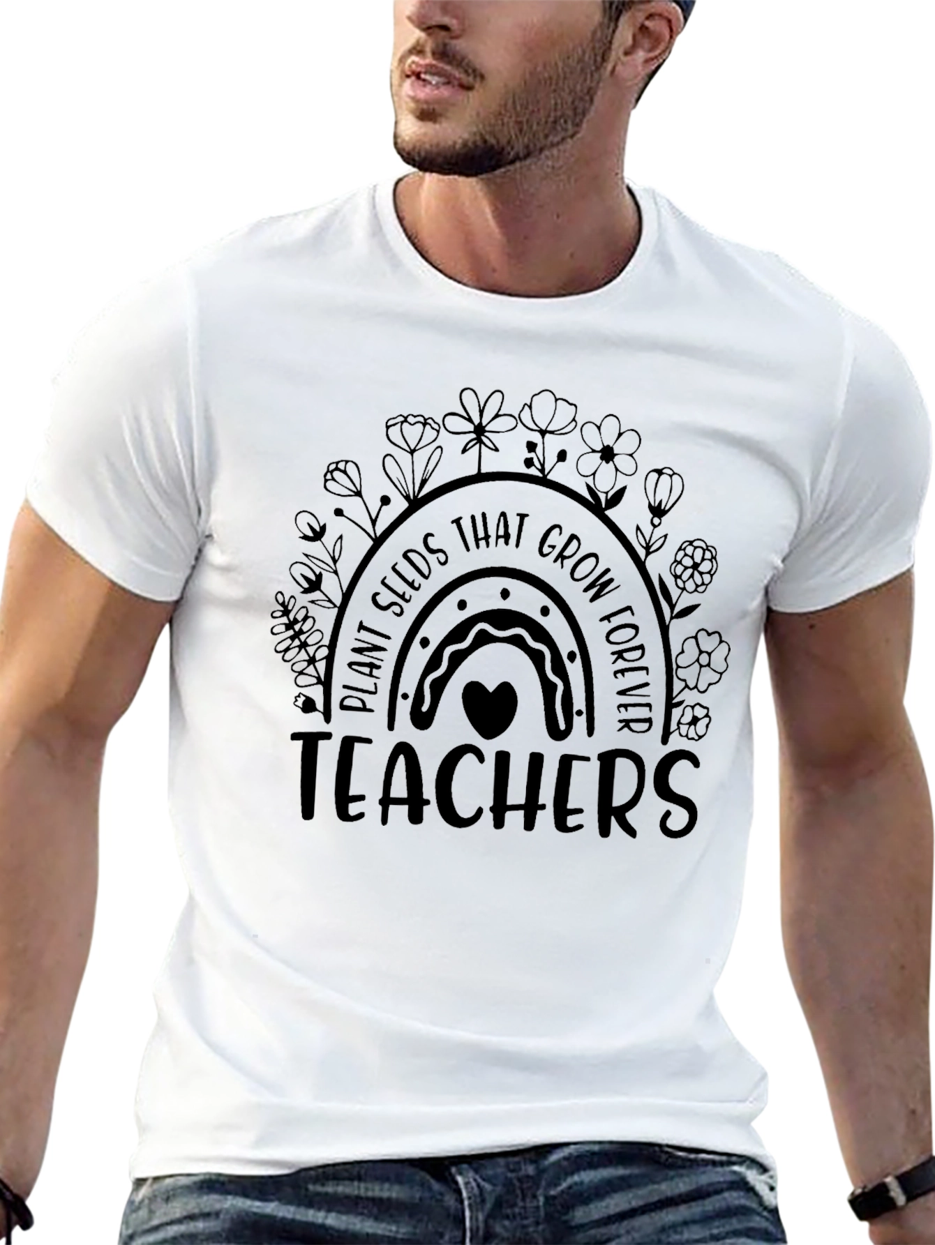 Teacher Rainbow Graphic Tee